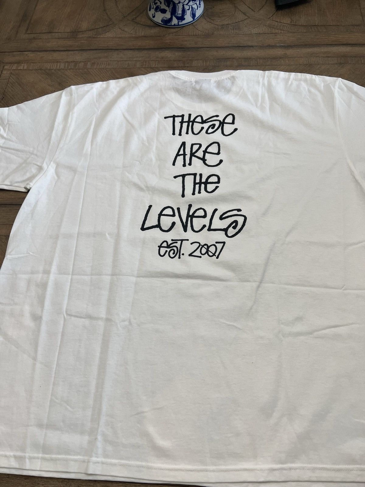 Stussy **RARE** STUSSY DEVIATION LEVELS WHITE LOGO TEE T-SHIRT | Grailed