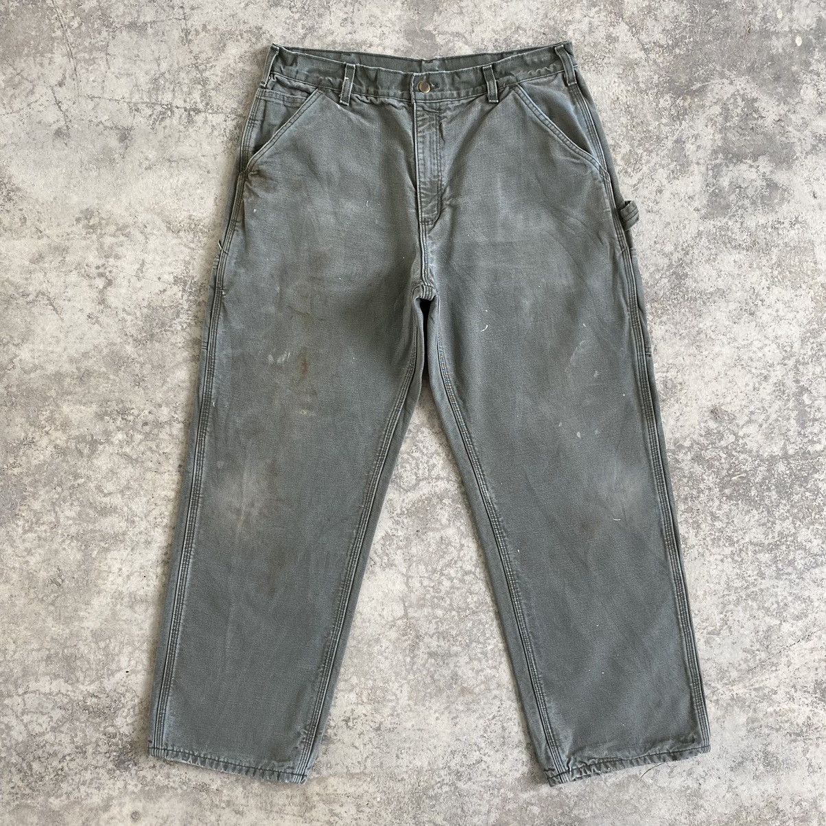 Carhartt × Vintage Vintage Carhartt Blanket Lined Carpenter Pants Size US 34 / EU 50 - 1 Thumbnail