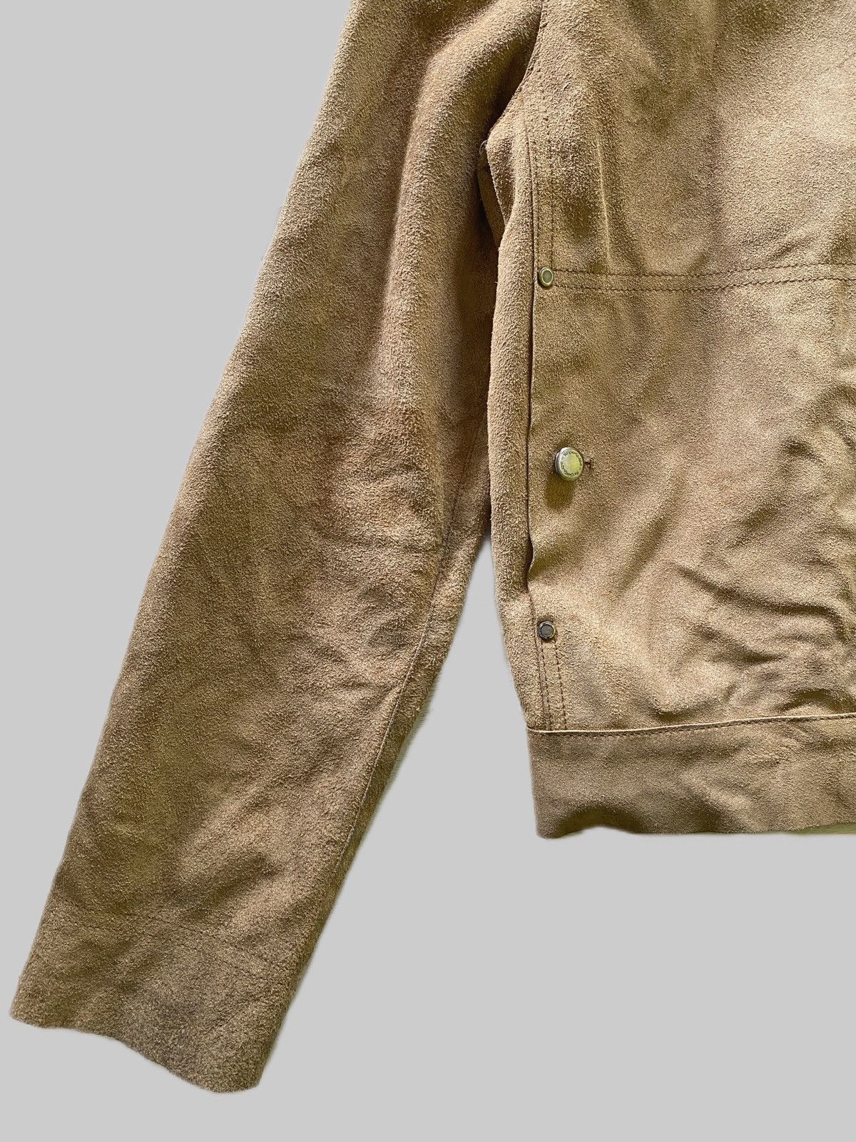 Yves Saint Laurent Insane Detailed YSL RiveGauche Suede Leather Jacket Size US M / EU 48-50 / 2 - 10 Thumbnail