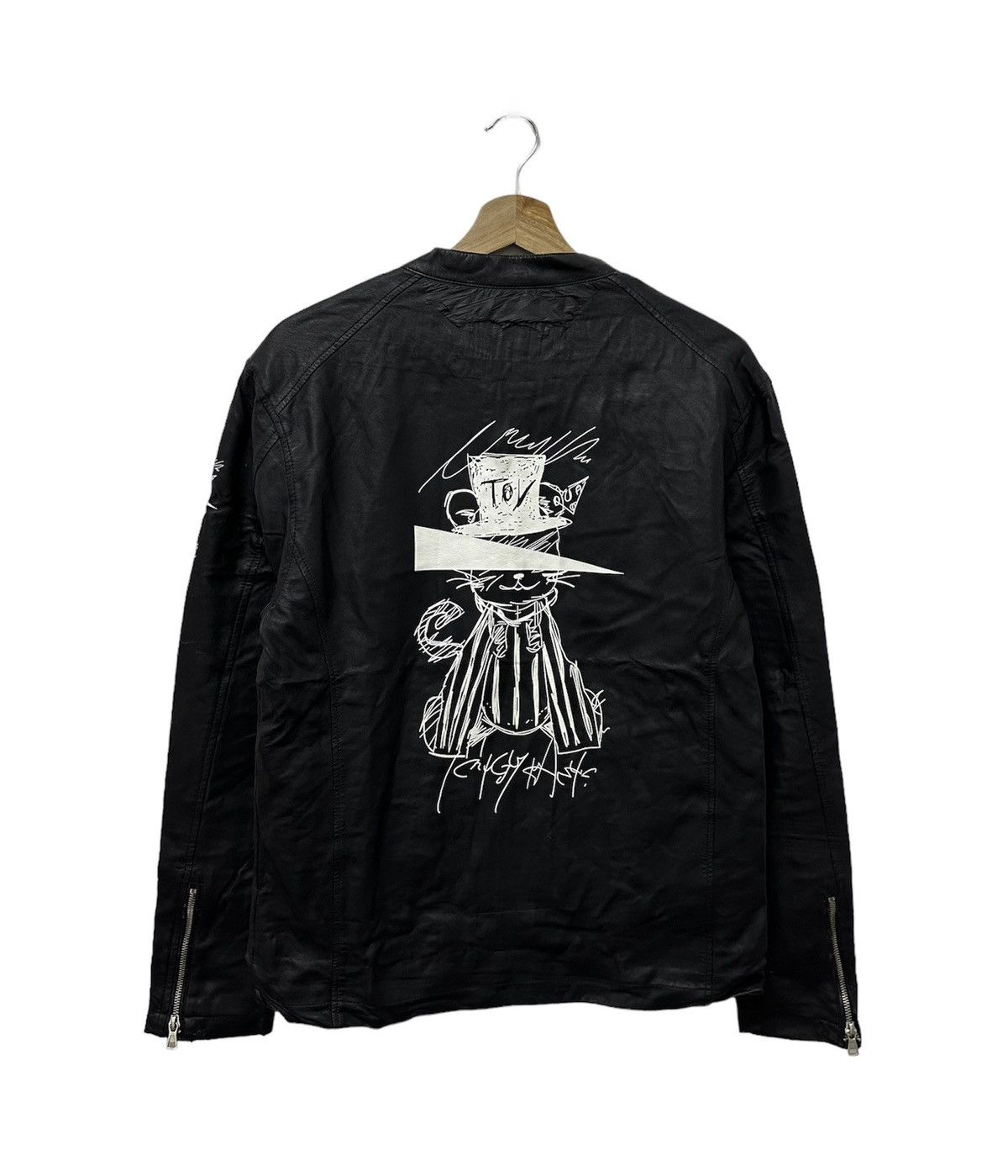 Japanese Brand × Vintage Vintage KMK Japan Brand Pu Leather Racing Jacket Size US S / EU 44-46 / 1 - 1 Thumbnail
