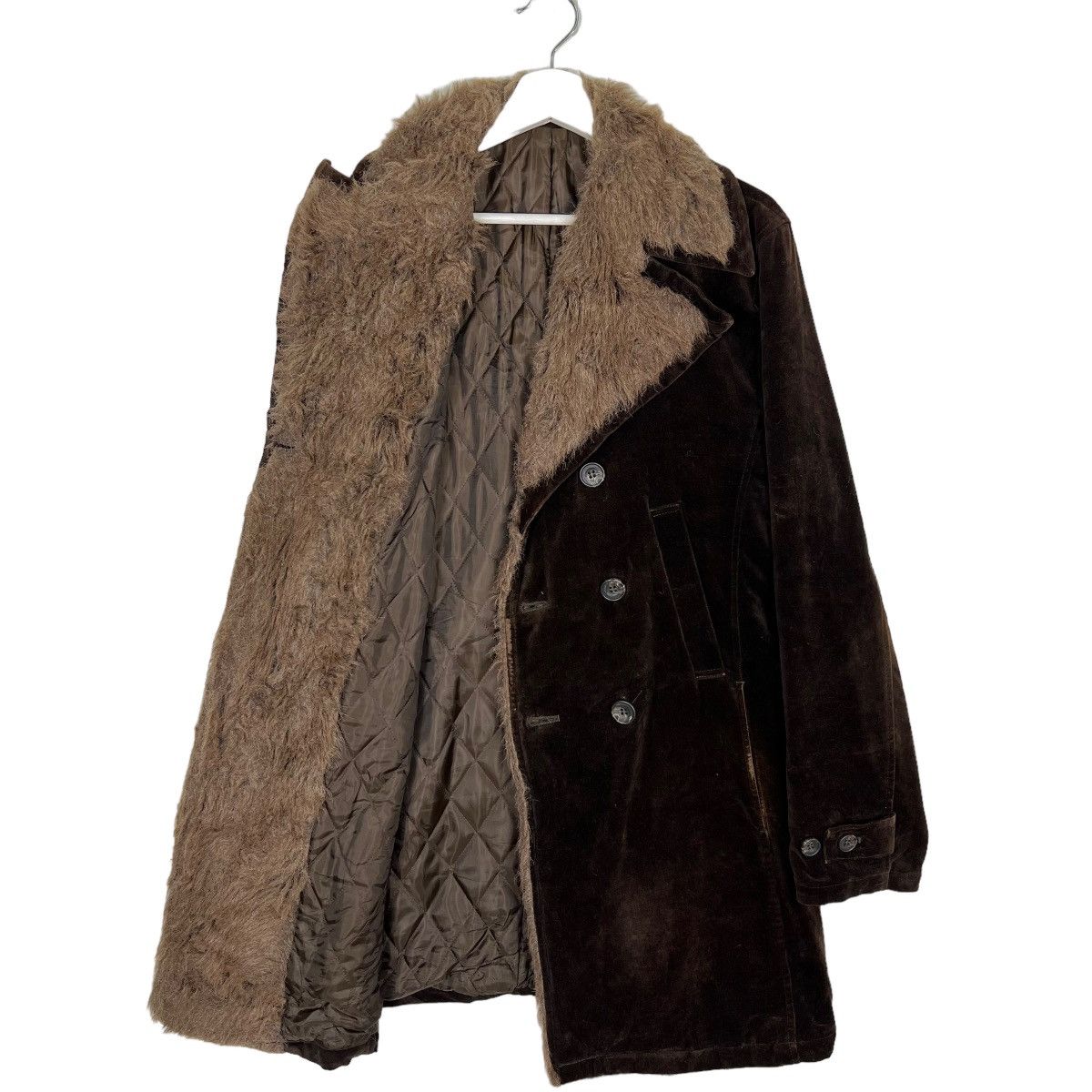 Tornado Mart 🔥 TORNADO MART FAUX FUR TRIM VELVET COAT JACKET Size US M / EU 48-50 / 2 - 1 Thumbnail