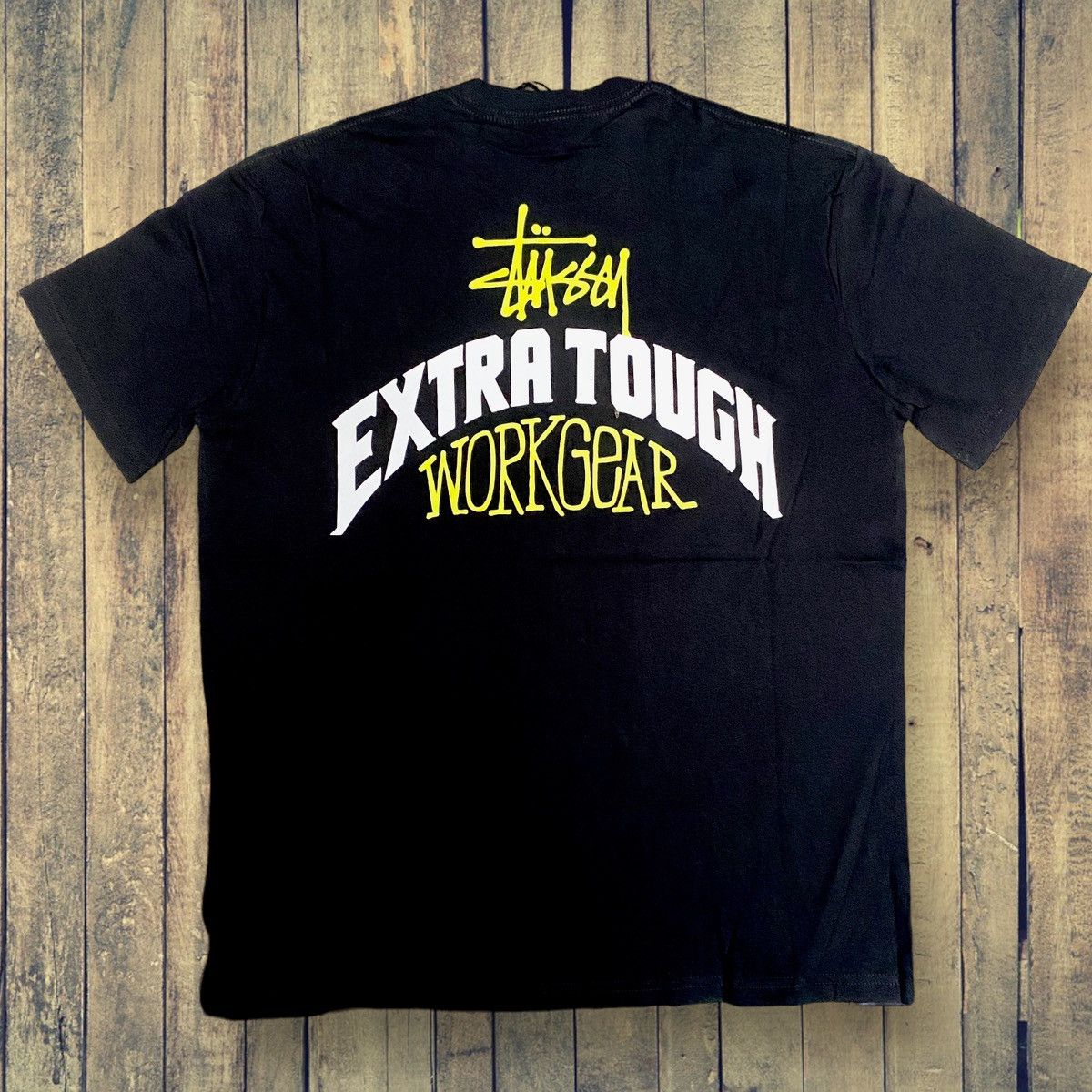 image of Stussy Work Gear Tee in Black, Men's (Size Large)