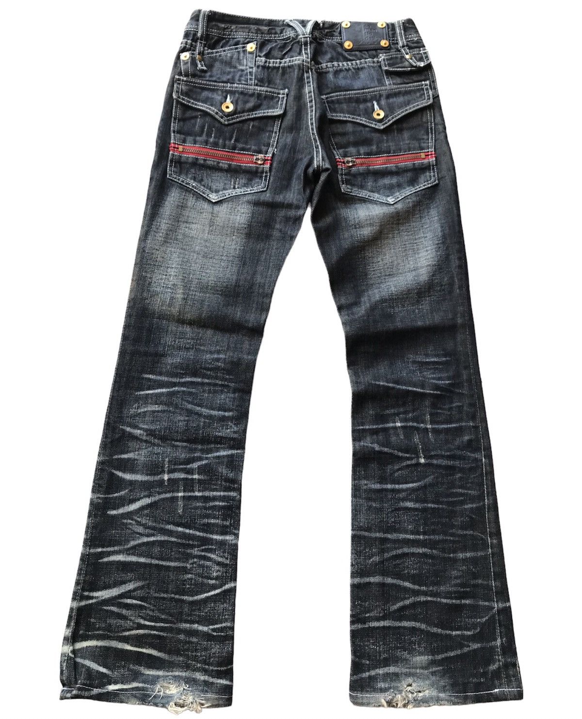 Japanese Brand Semantic Design Distressed Denim Size US 30 / EU 46 - 2 Thumbnail