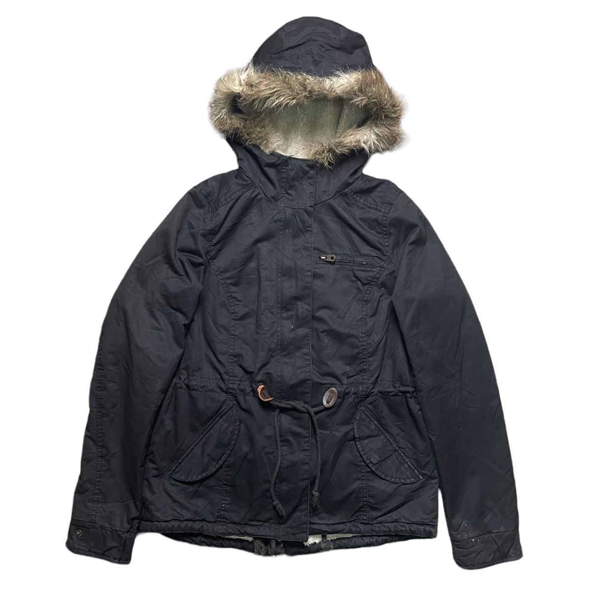 H&M H&M Lined-Sherpa / Fleece Hooded Jacket Size US M / EU 48-50 / 2 - 1 Thumbnail