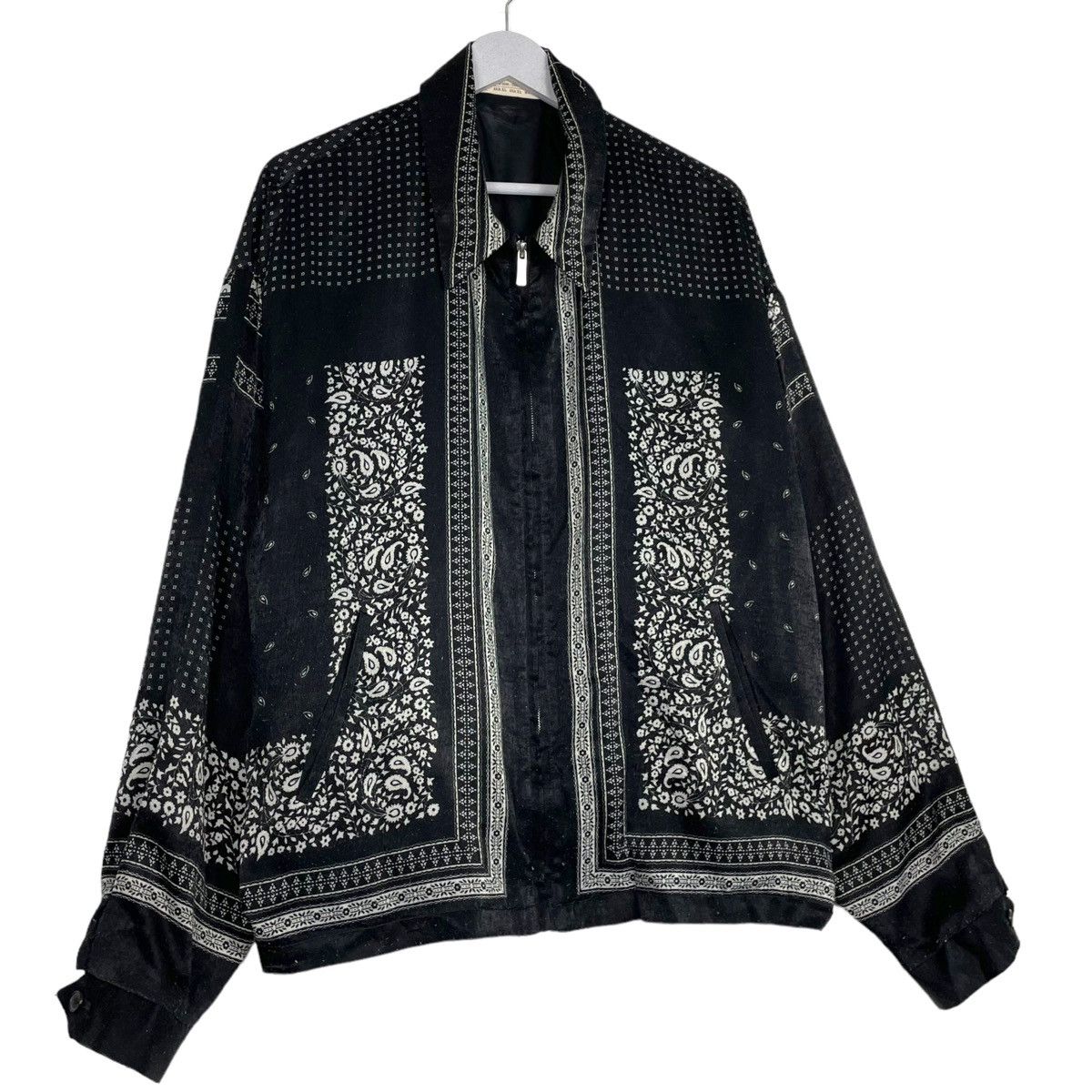 Japanese Brand STEAL💥ZARA PAISLEE PRINTED CHICANOS STYLE JACKET Size US XL / EU 56 / 4 - 3 Thumbnail