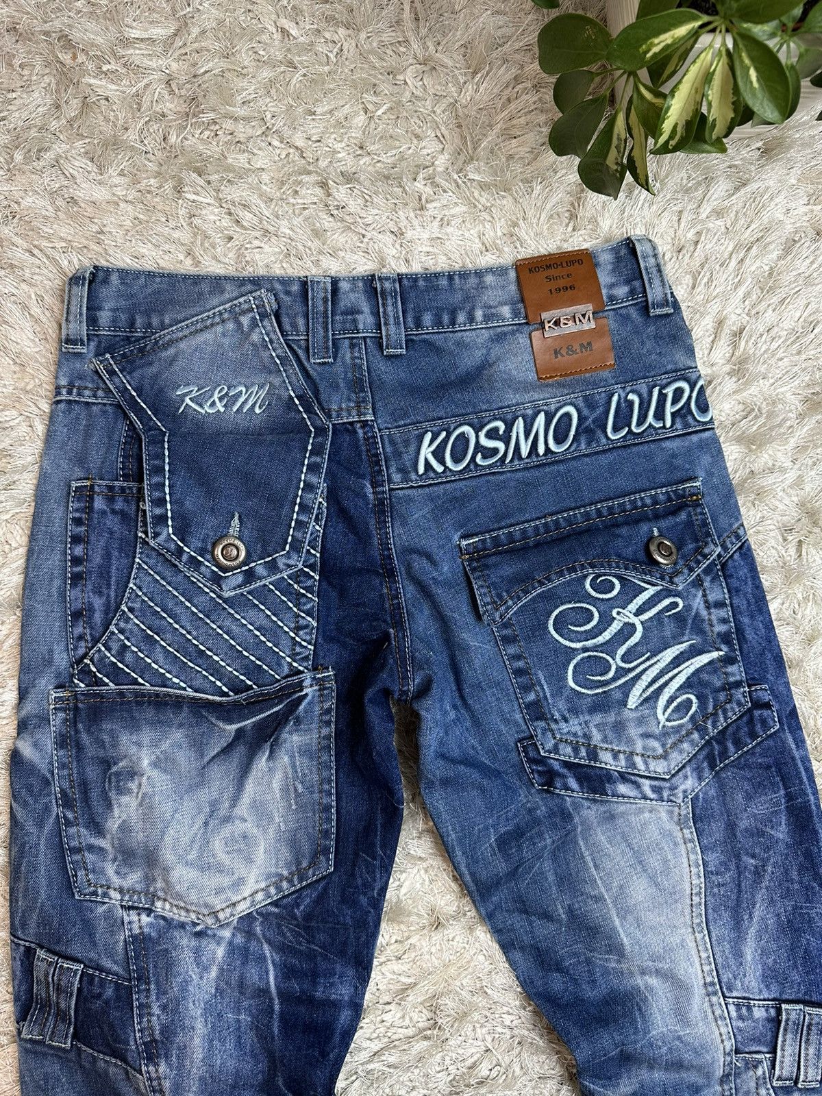 Denime Street Wear Vintage Jeans K&M Kosmo Lupo Size US 29 - 3 Thumbnail