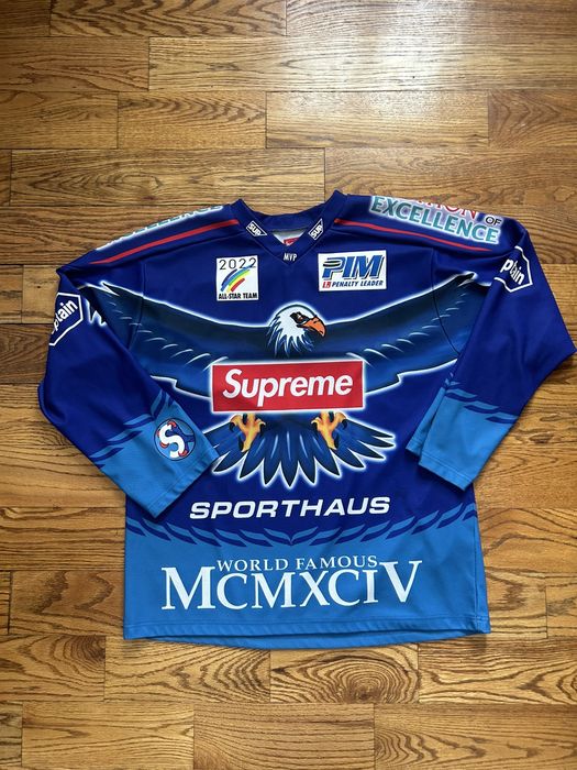 Supreme Supreme Eagle Moto Jersey | Grailed