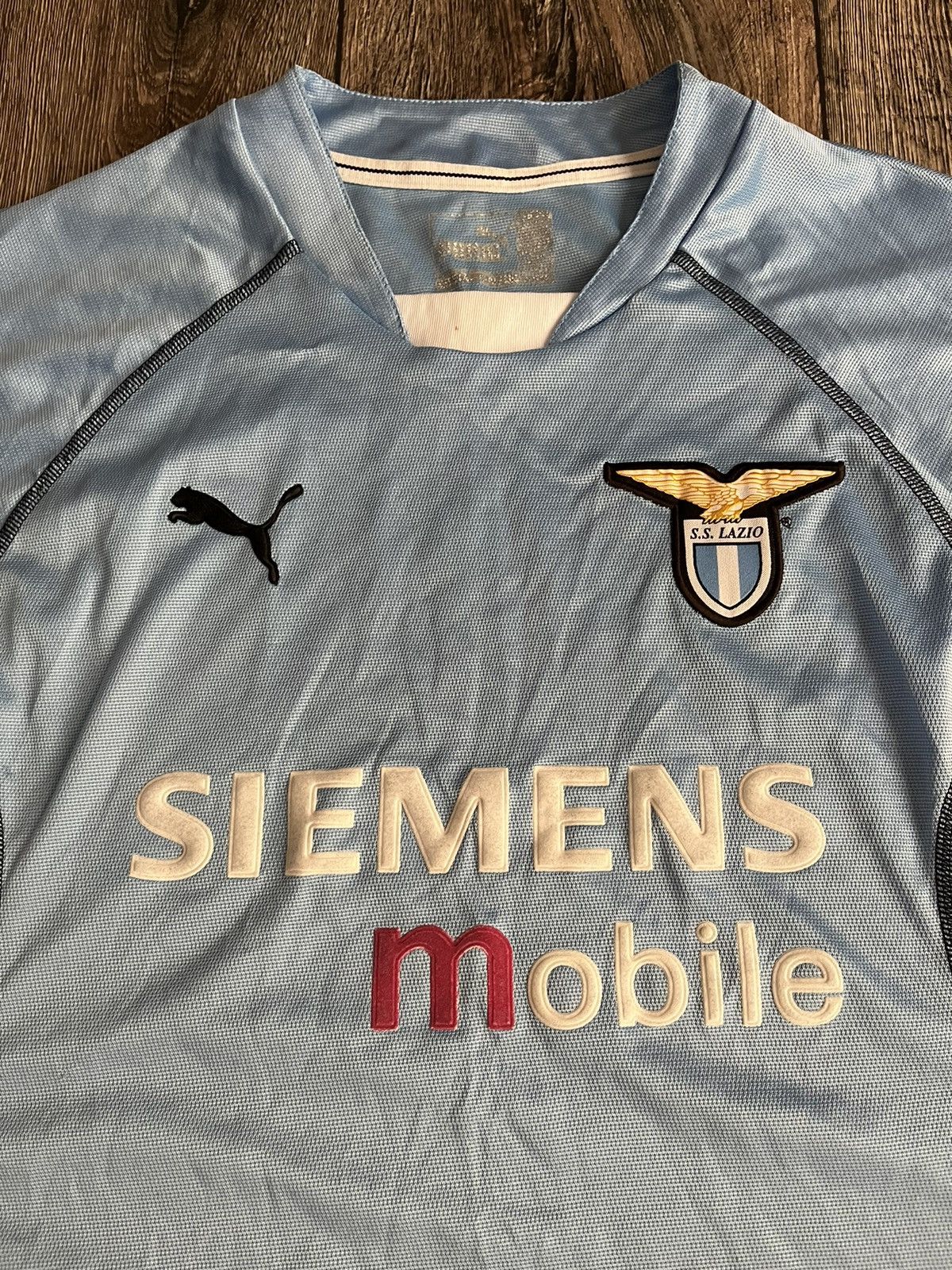 Puma VINTAGE PUMA LAZIO 2001-2002 HOME FOOTBALL JERSEY ITALY Size US M / EU 48-50 / 2 - 4 Thumbnail
