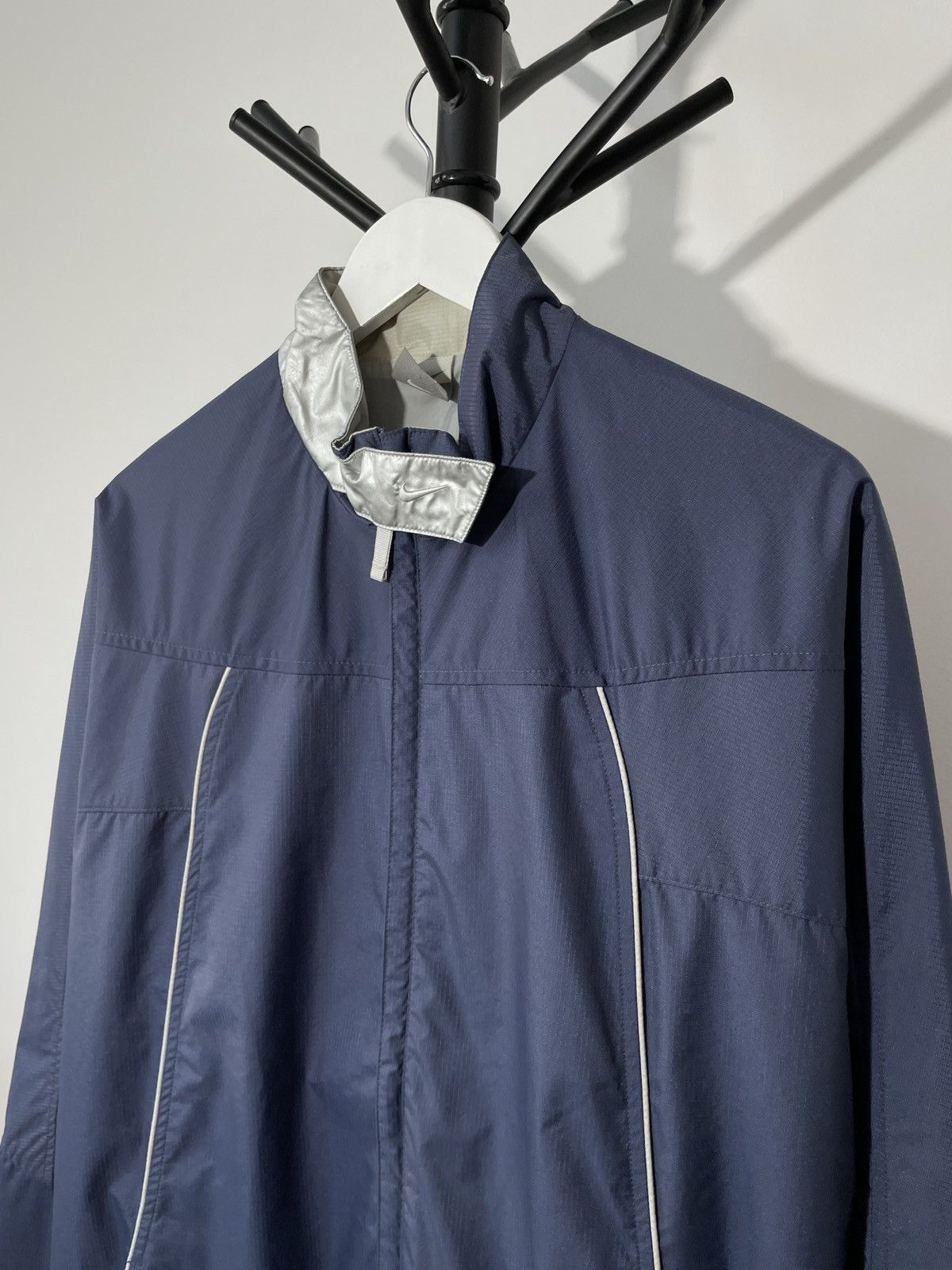 Nike × Vintage Vintage 90s Nike TN+ Center Swoosh Chrome Jacket Size US M / EU 48-50 / 2 - 2 Thumbnail