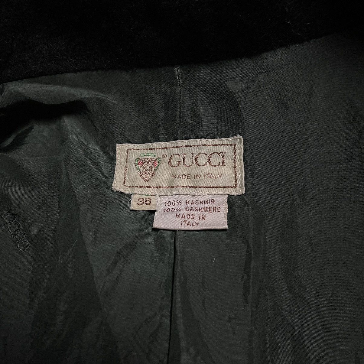 Gucci Vintage 80s GUCCI Minimalist wool coat blazer Size 38L - 7 Thumbnail