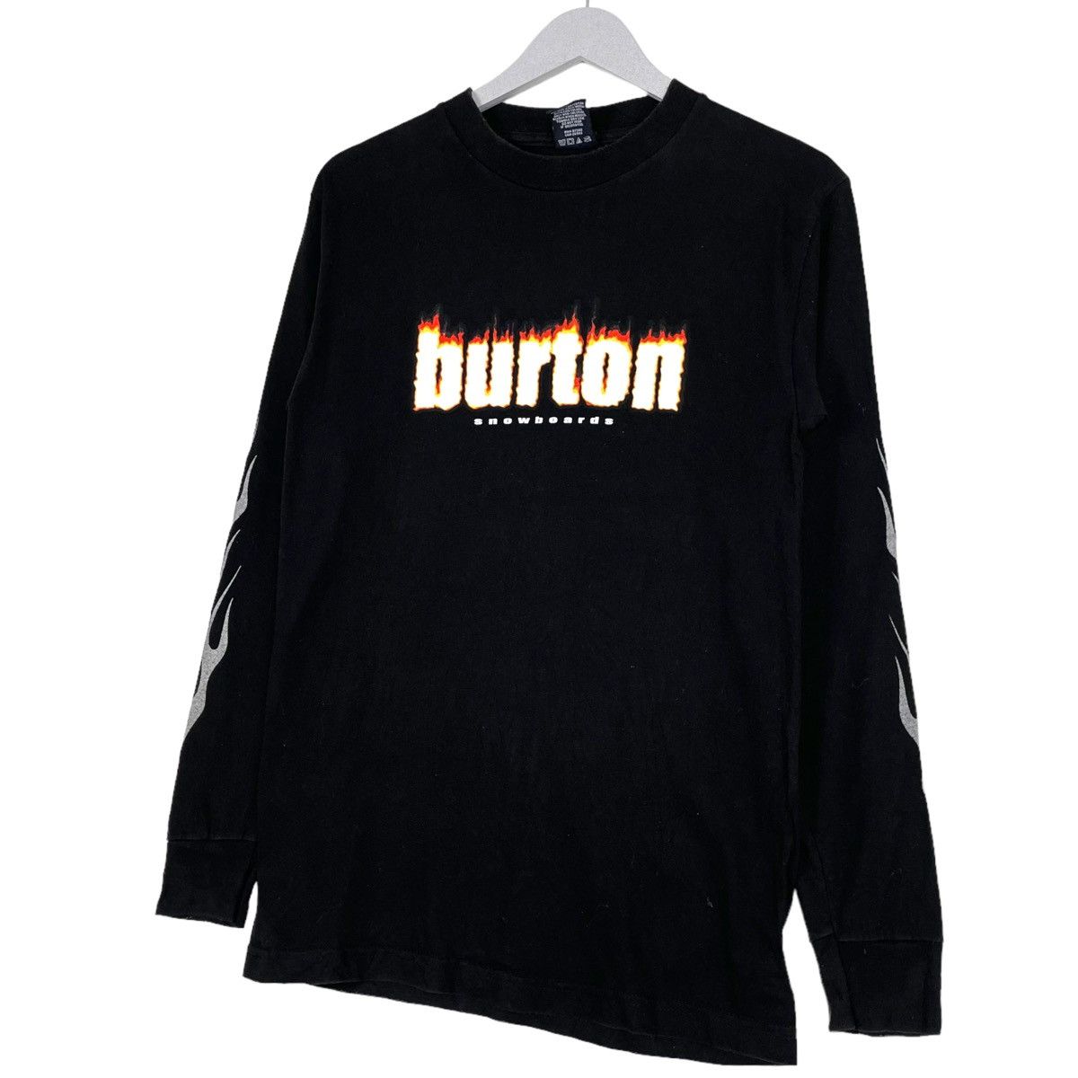 Burton 💥BURTON SNOWBOARD FLAME LOGO LONGSLEEVE Size US S / EU 44-46 / 1 - 2 Thumbnail