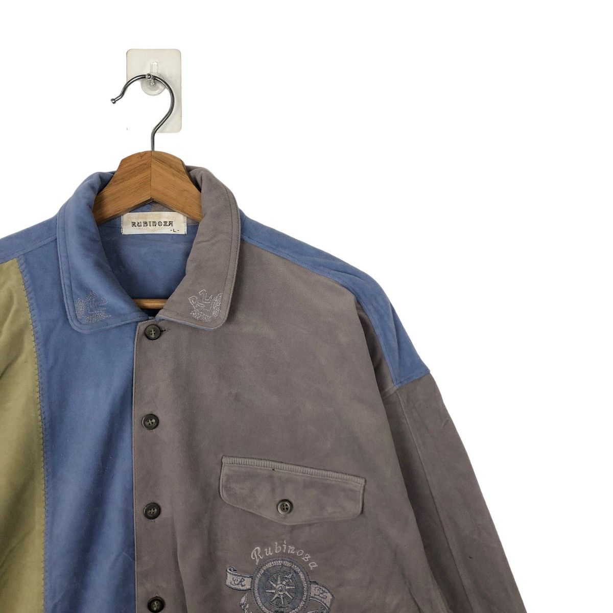 Japanese Brand VINTAGE RUBINOZA SWEATSHIRT COLLAR COLLAGE BIG LOGO JAPAN Size US L / EU 52-54 / 3 - 5 Thumbnail