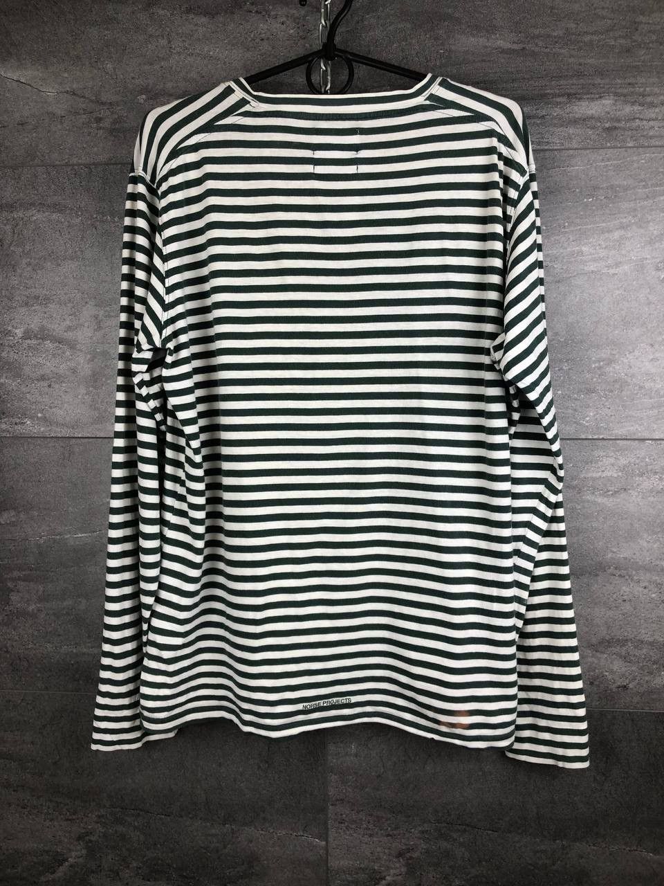 Norse Projects Norse Projects James Logo Stripe Long Sleeve T-Shirt Size US L / EU 52-54 / 3 - 7 Thumbnail