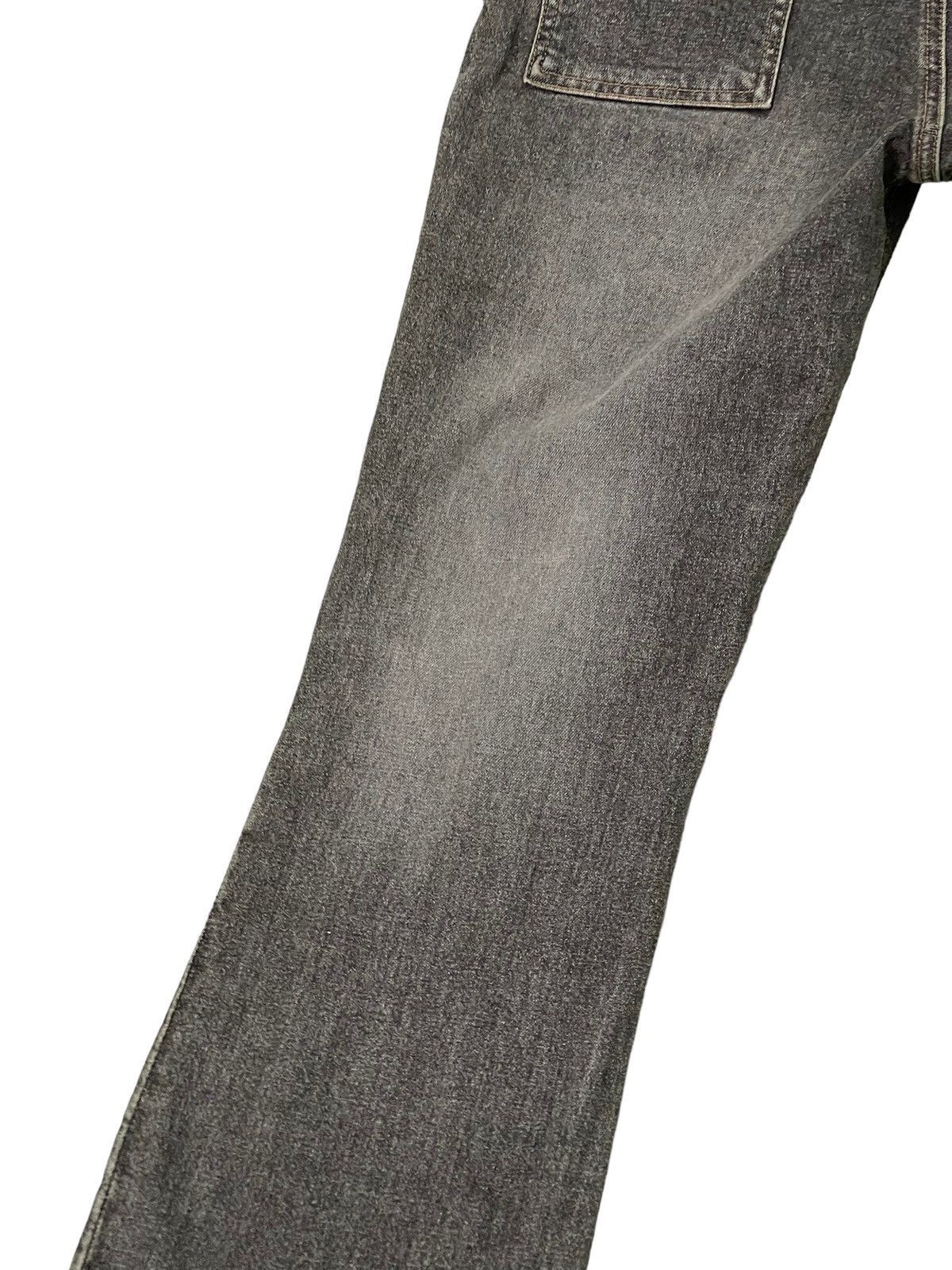 Japanese Brand Flare Skinny Jeans Daily Topic Distres Stretch Boot Cut 6🟦1 Size US 31 - 16 Thumbnail