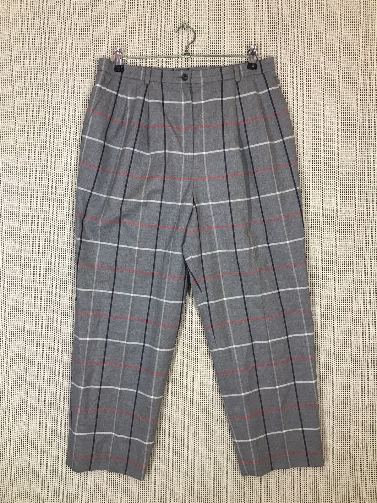 Burberry × Vintage ‼️VINTAGE BURBERRY NOVA CHECK CASUAL PANT NICE DESIGN‼️ Size US 32 / EU 48 - 1 Thumbnail