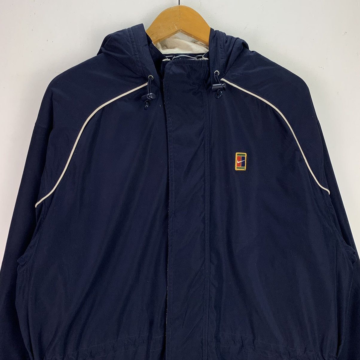 Nike × Vintage Vintage Nike Hooded Jacket Size US L / EU 52-54 / 3 - 3 Thumbnail
