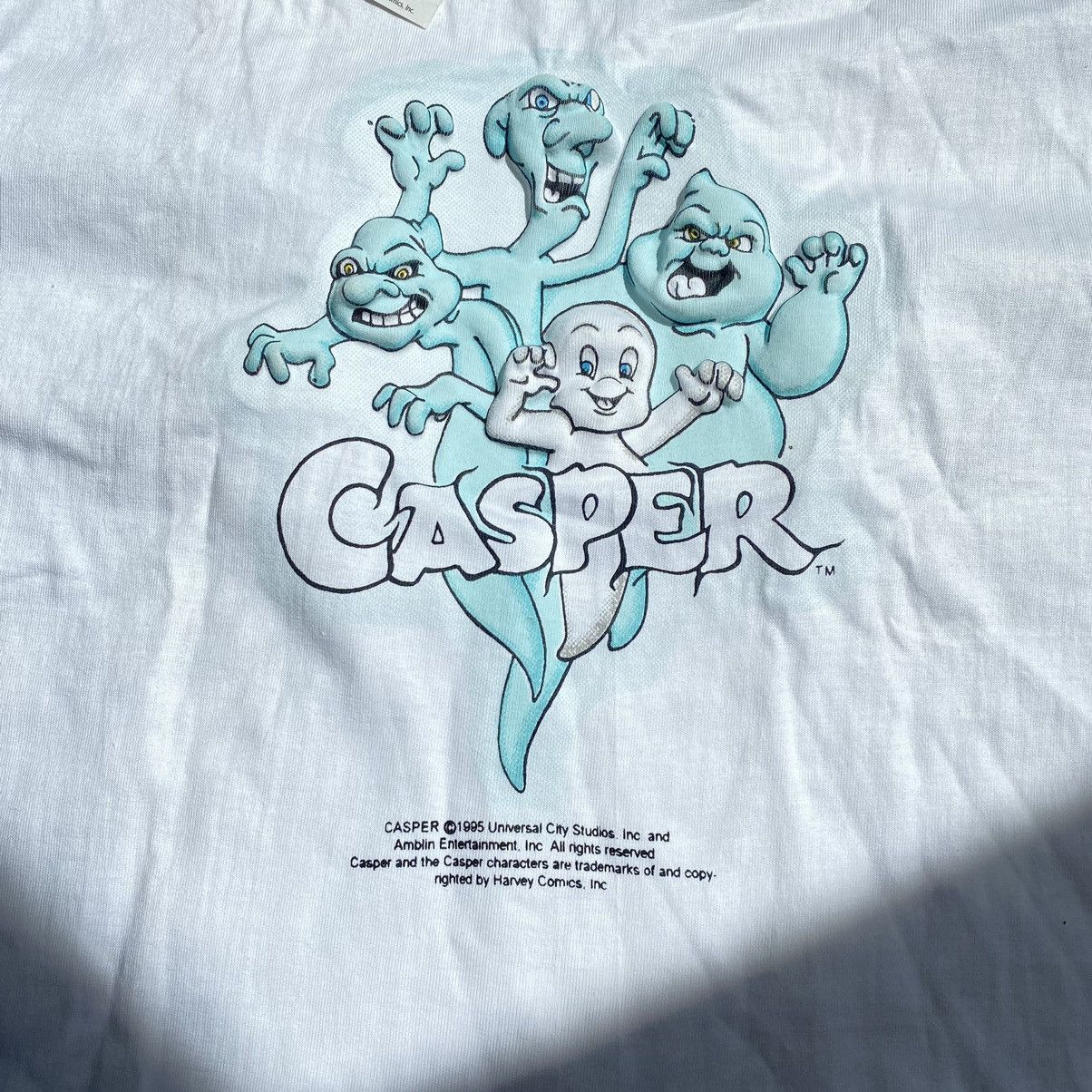 Universal Studios RARE CASPER MOVIE 1995 CONVEX LOGO TEE Size US M / EU 48-50 / 2 - 2 Thumbnail