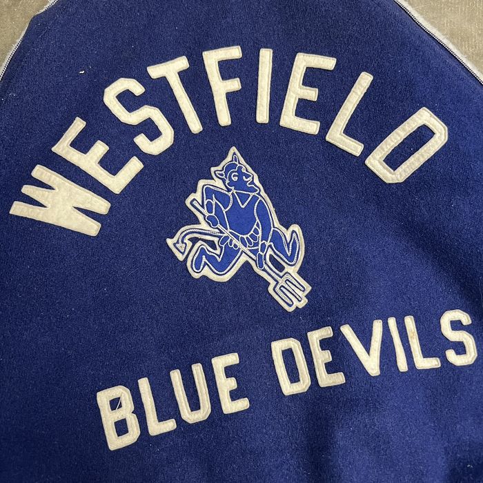 Vintage Vtg 1950s Westfield Blue Devils Wool Varsity Jacket Cdg Grailed