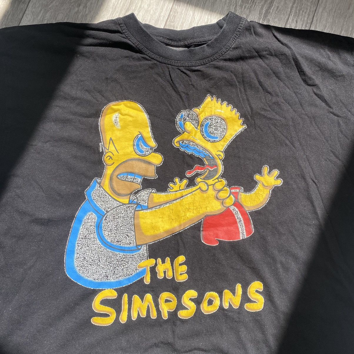 The Simpsons VINTAGE THE SIMPSONS BART AND HOMER FIGHT T SHIRT Size US M / EU 48-50 / 2 - 2 Thumbnail