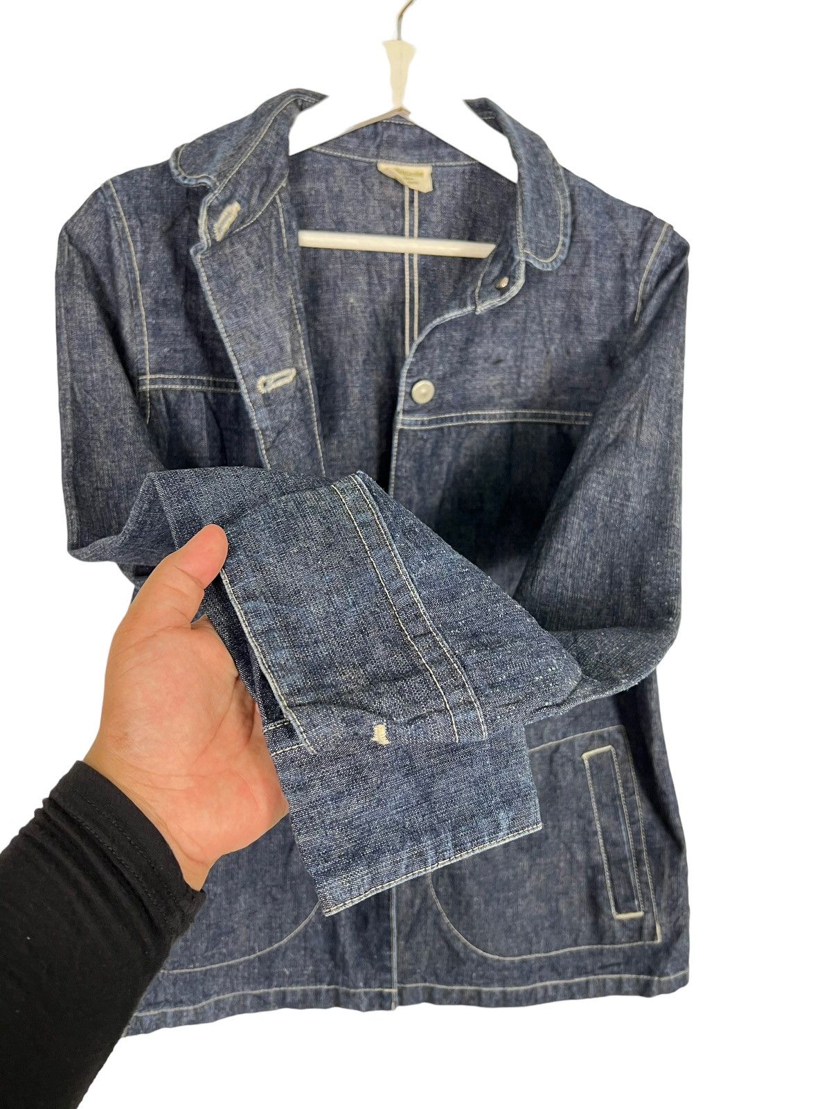Japanese Brand 💥 DUNGAREES by JOHNBULL NAVY JACKET Size M / US 6-8 / IT 42-44 - 9 Thumbnail