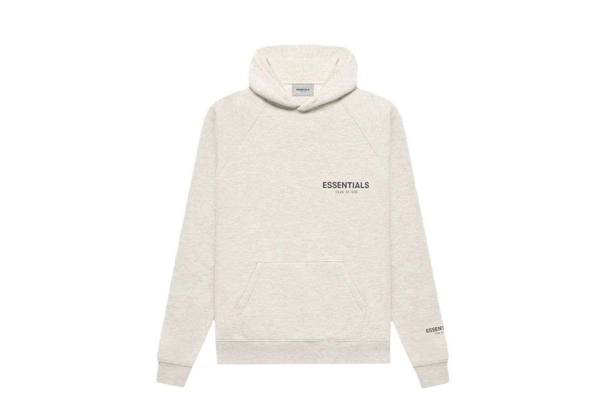 Essentials core collection hoodie light Heather oatmeal L