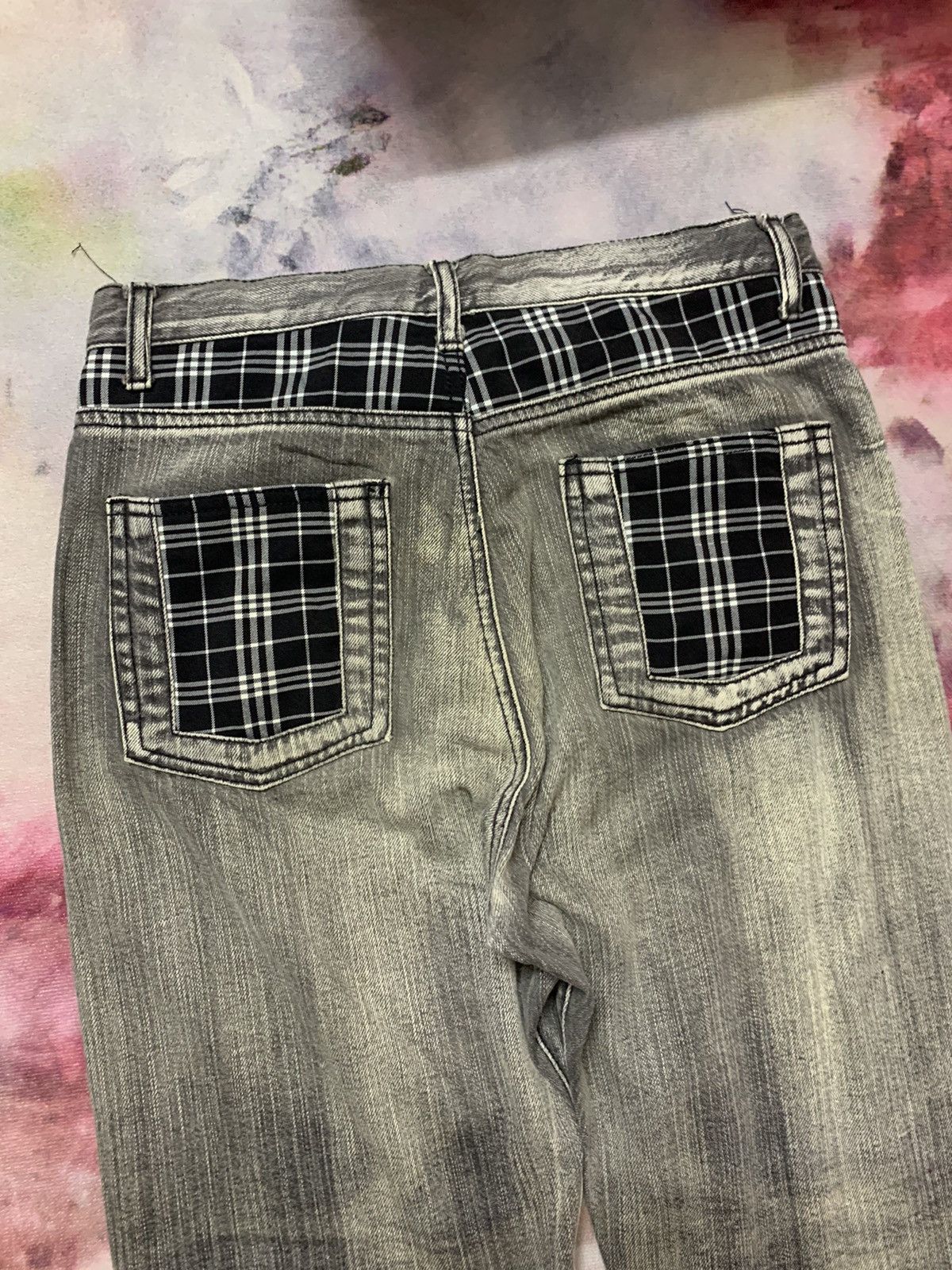 Hysteric Glamour Japanese Brand Unknown Words Printed Washed Denim Size US 29 - 7 Thumbnail