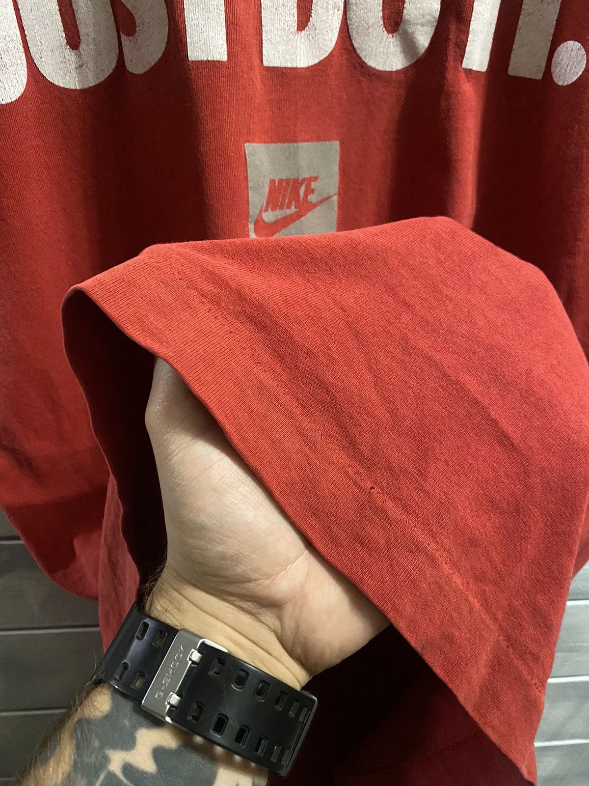 Nike Rare Vintage T-Shirt Nike 90’ Just Do It . Big Logo Swoosh. Size US S / EU 44-46 / 1 - 12 Thumbnail