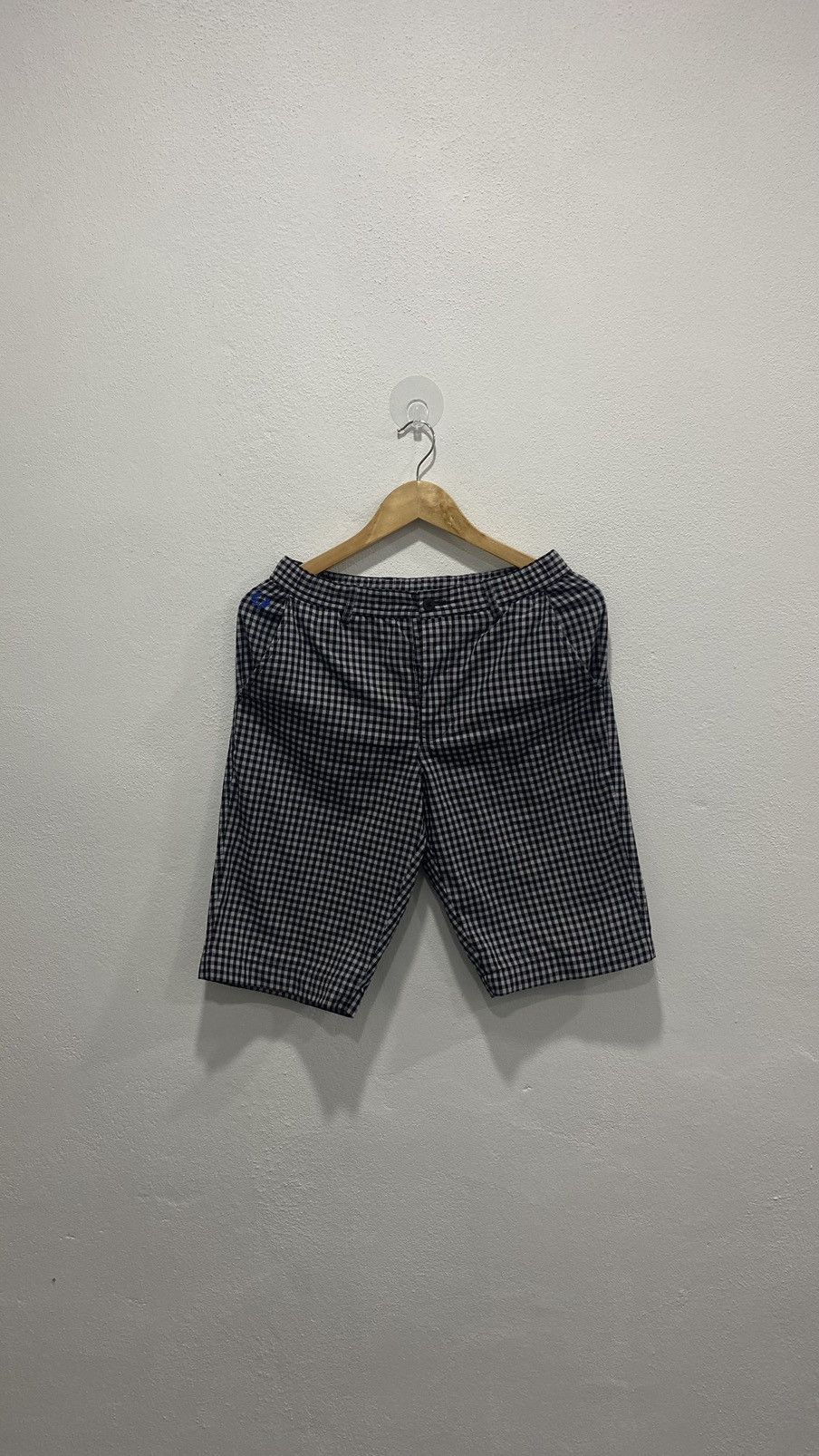 Fred Perry × Japanese Brand VINTAGE FRED PERRY CHECKERED SHORT PANTS FASHION Size US 30 / EU 46 - 1 Thumbnail