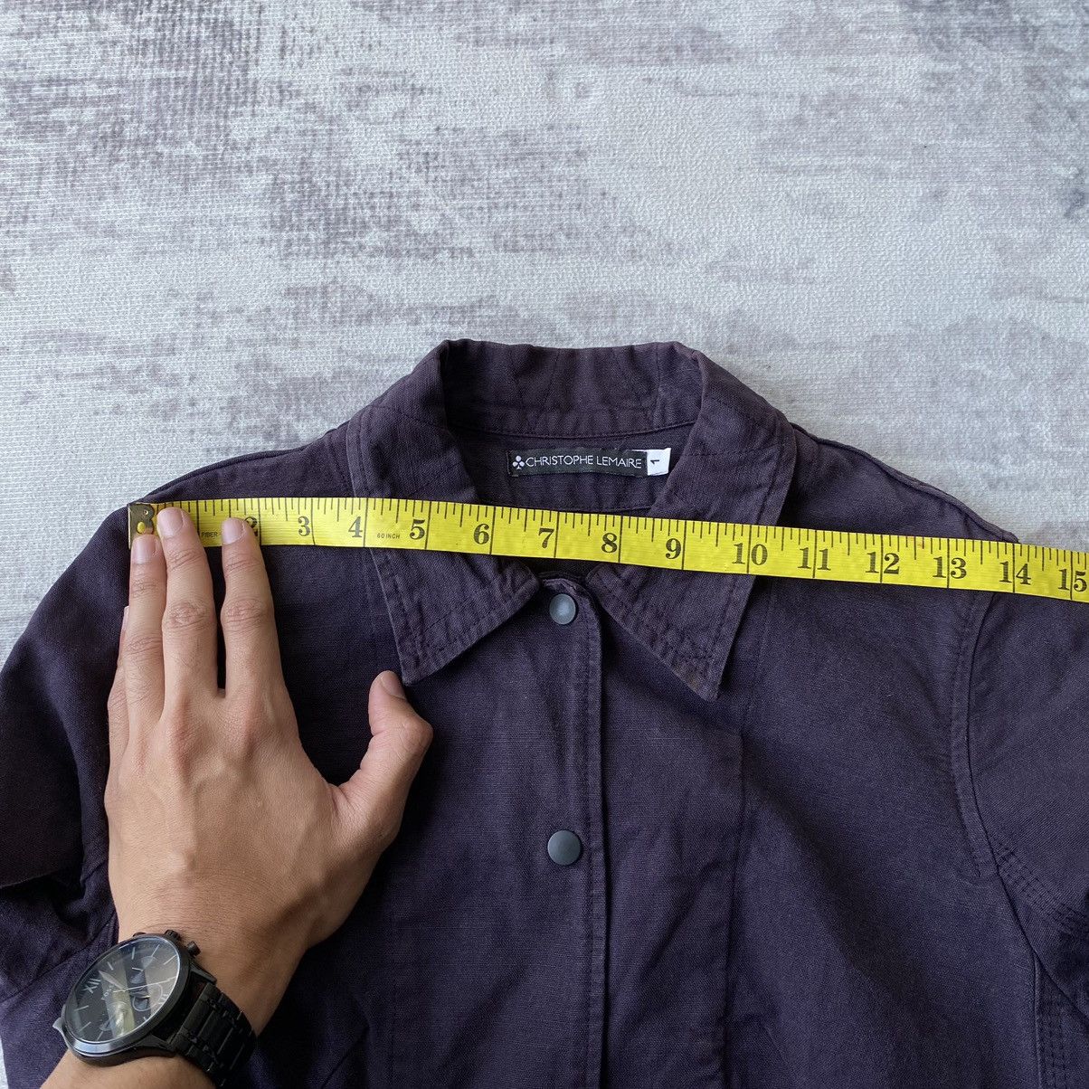 Christophe Lemaire × Lemaire Christophe Lemaire Purple Canvas Blazer Size S / US 4 / IT 40 - 14 Thumbnail