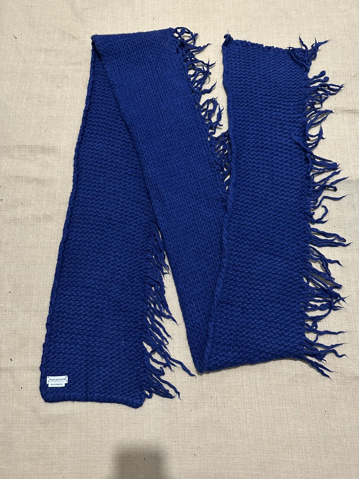 Dries Van Noten Dries Van Noten Fringe Wool Scarf Size ONE SIZE - 3 Thumbnail