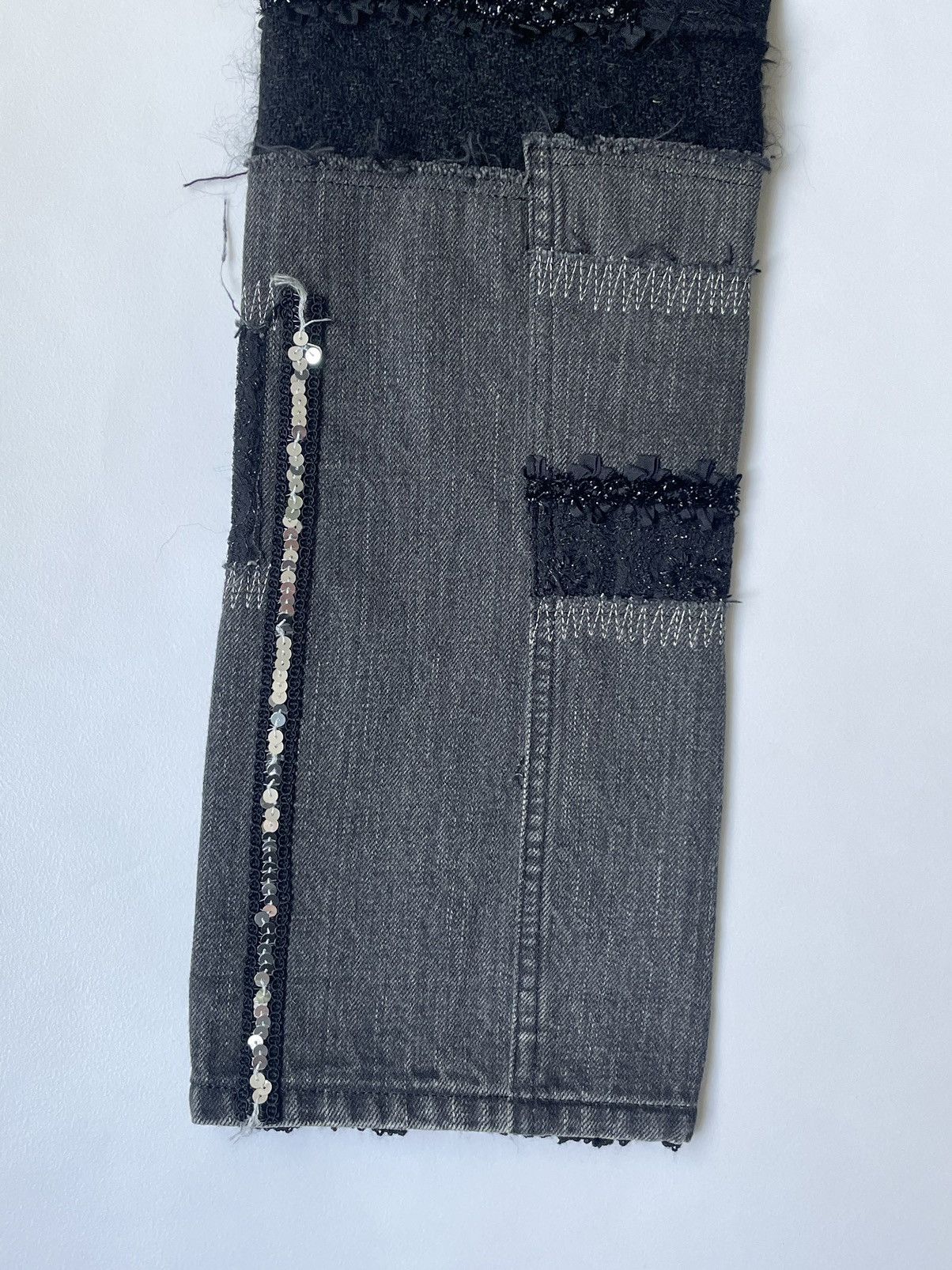 Comme des Garcons A/W 14 Distressed Patchwork Jeans Size 28" / US 6 / IT 42 - 19 Thumbnail