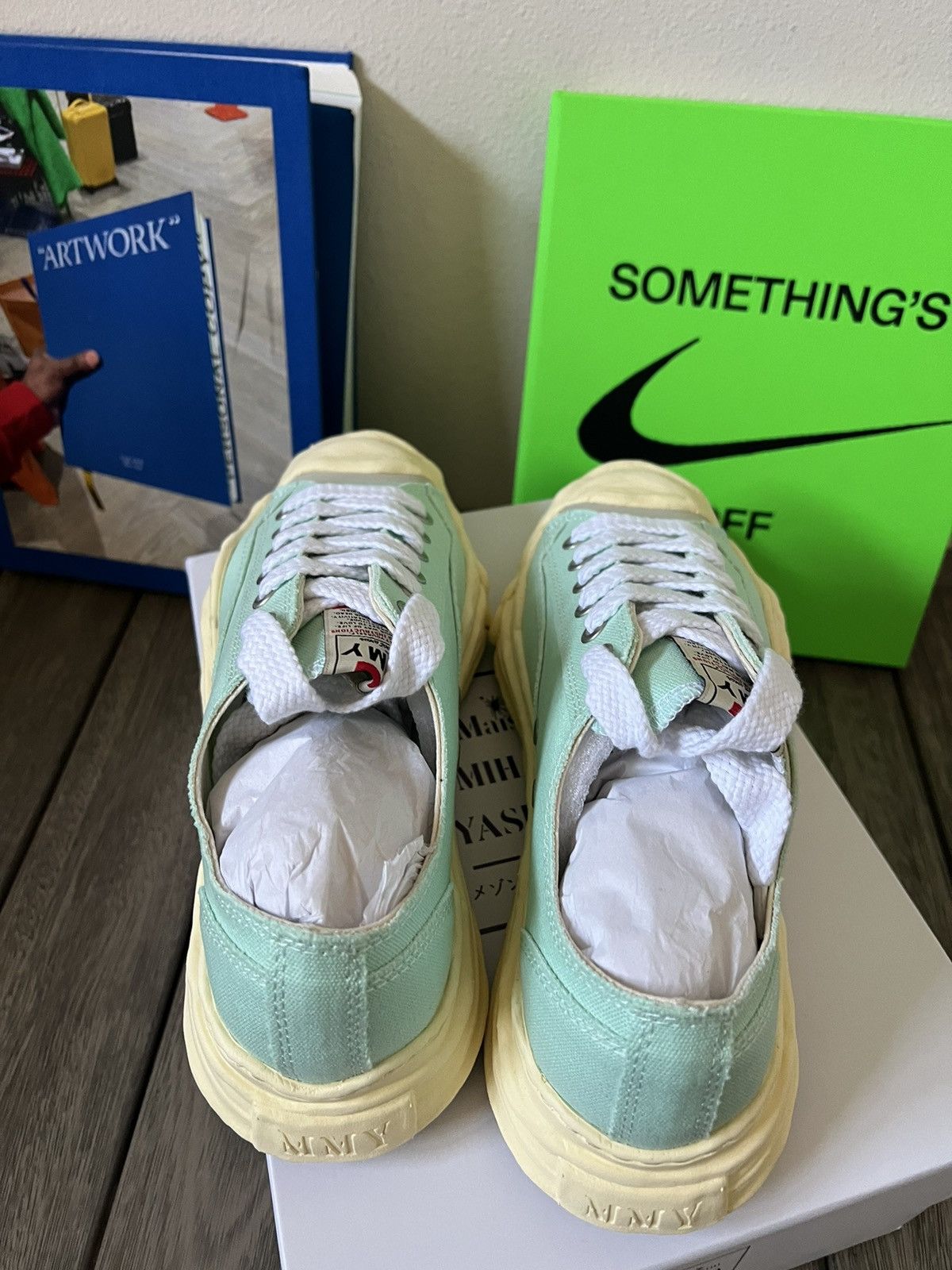 Maison MIHARA YASUHIRO Maison Mihara Yasuhiro Canvas Aged OG Sole Cap Shoes Size US 12 / EU 45 - 6 Thumbnail