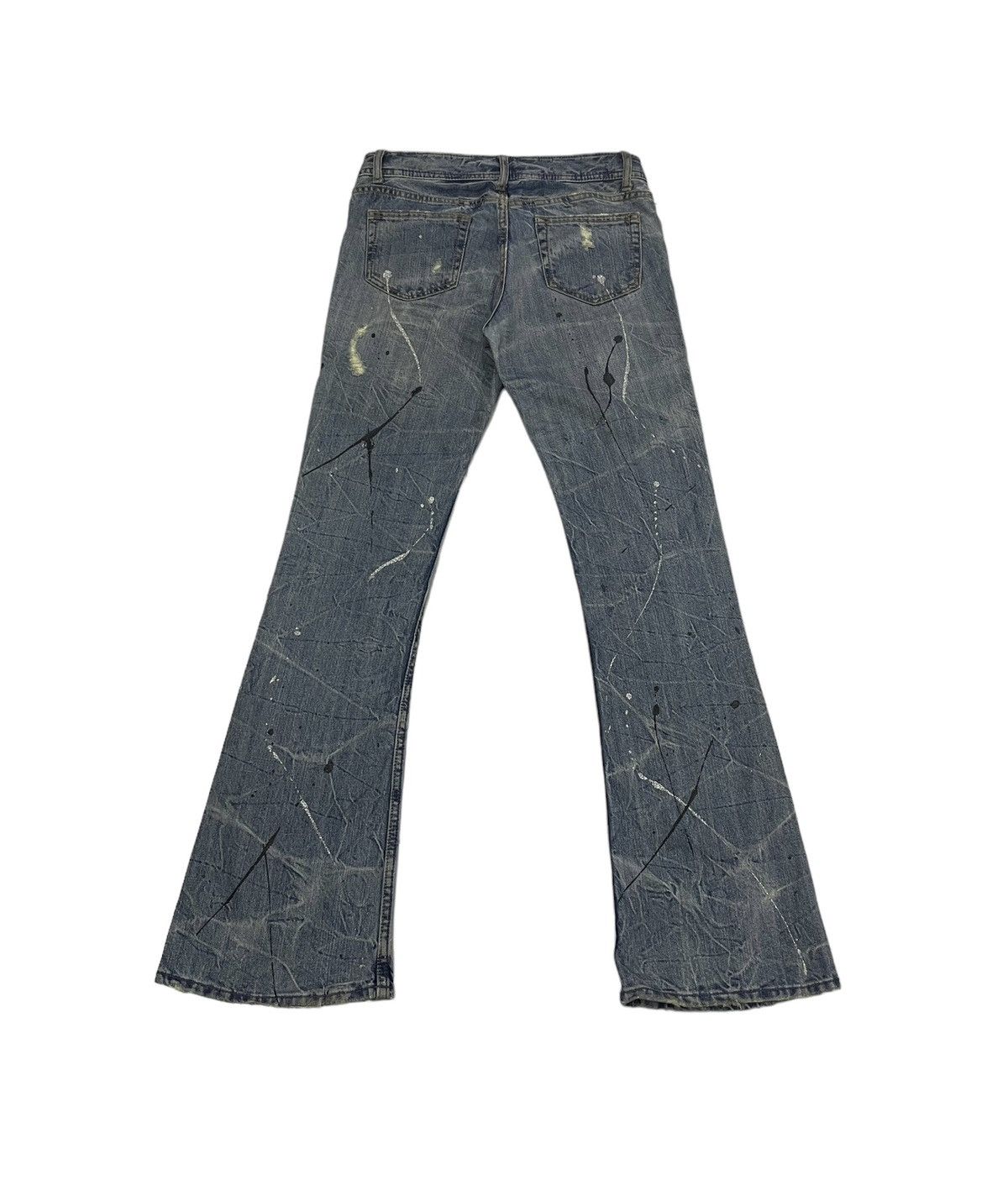 Japanese Brand Vintage Theoria Japan Flare Distressed Jeans Hysteric Style Size US 29 - 5 Thumbnail