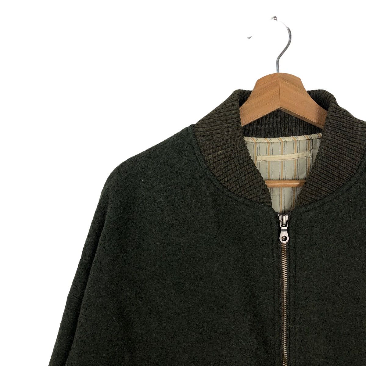 Japanese Brand VINTAGE WOOL BOMBER JACKET BOYCOTT JAPAN ISSEY MIYAKE Size US M / EU 48-50 / 2 - 6 Thumbnail