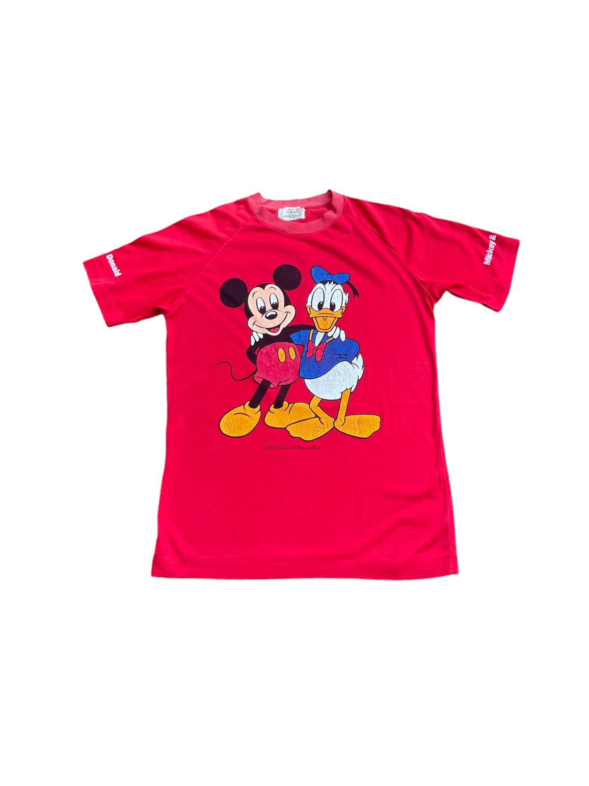 Disney Vintage Mickey & Donald Raglan Tshirt Size US S / EU 44-46 / 1 - 1 Thumbnail