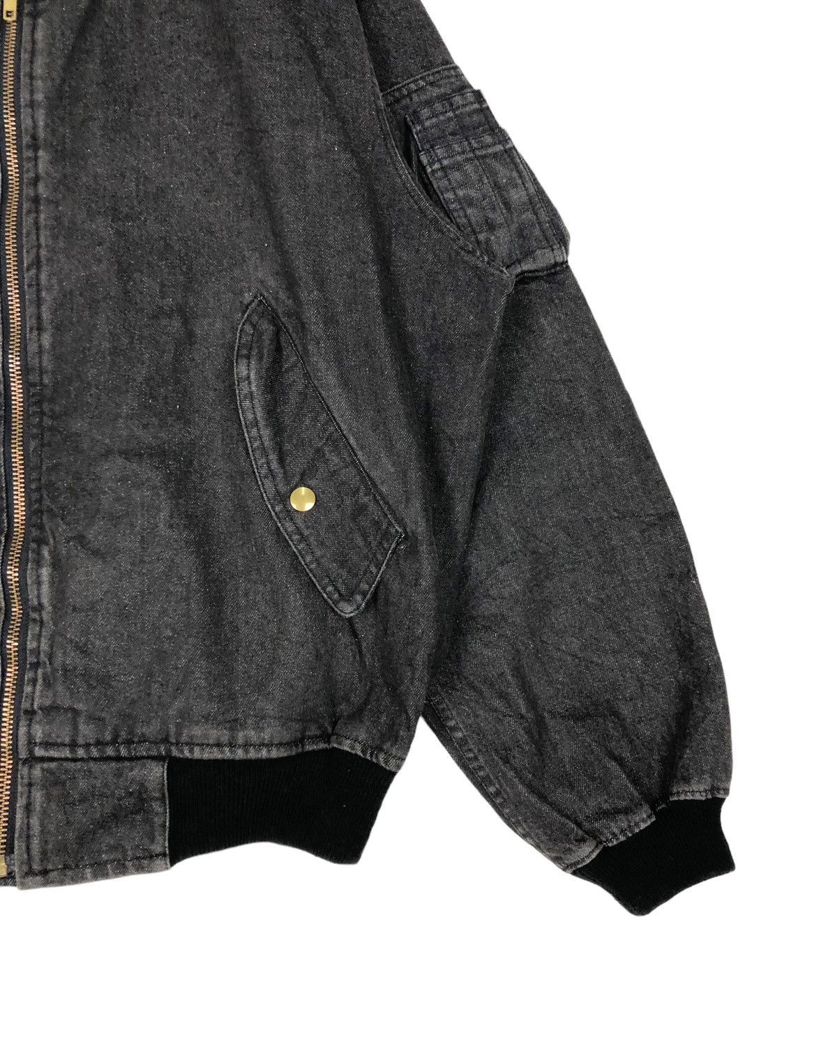 Japanese Brand Type J-7 US Air Force MA-1 Denim Jacket Size US M / EU 48-50 / 2 - 10 Thumbnail
