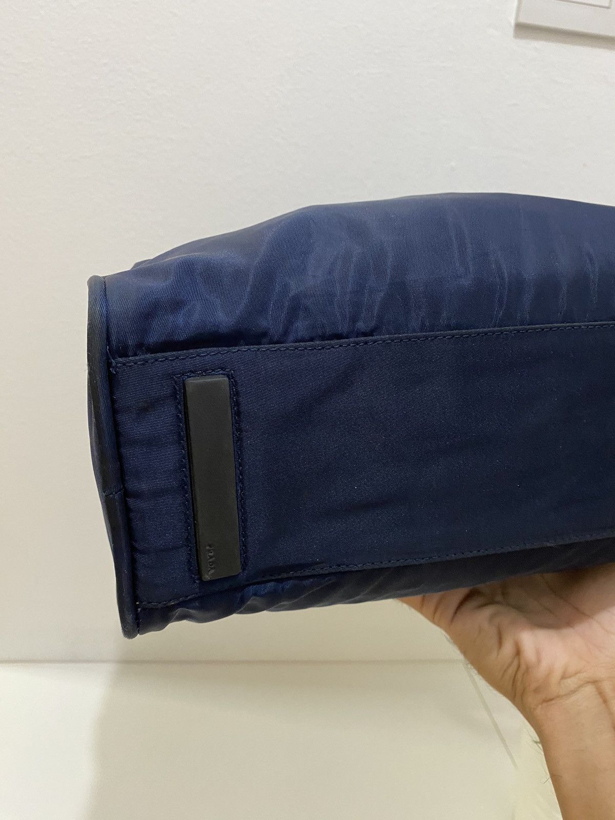 Prada Prada Tessuto Nylon Navy Blue Handbag Size ONE SIZE - 8 Thumbnail