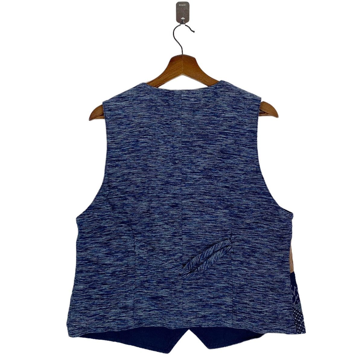 Indigo × Japanese Brand × Vintage Vintage Sassiko Boro Patchwork Vest Jacket Size US M / EU 48-50 / 2 - 5 Thumbnail
