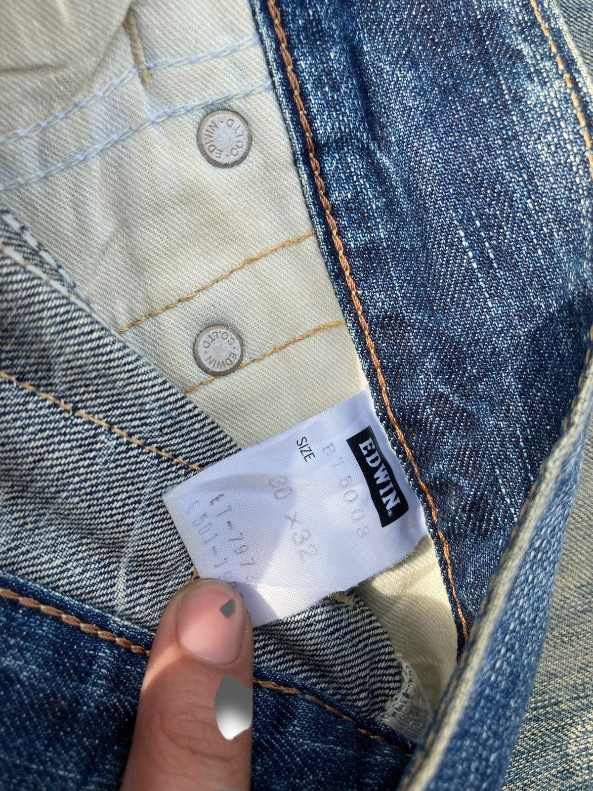 Edwin Vintage Y2K Edwin 503 Cowboy Kaihara Denim Size US 30 / EU 46 - 10 Thumbnail