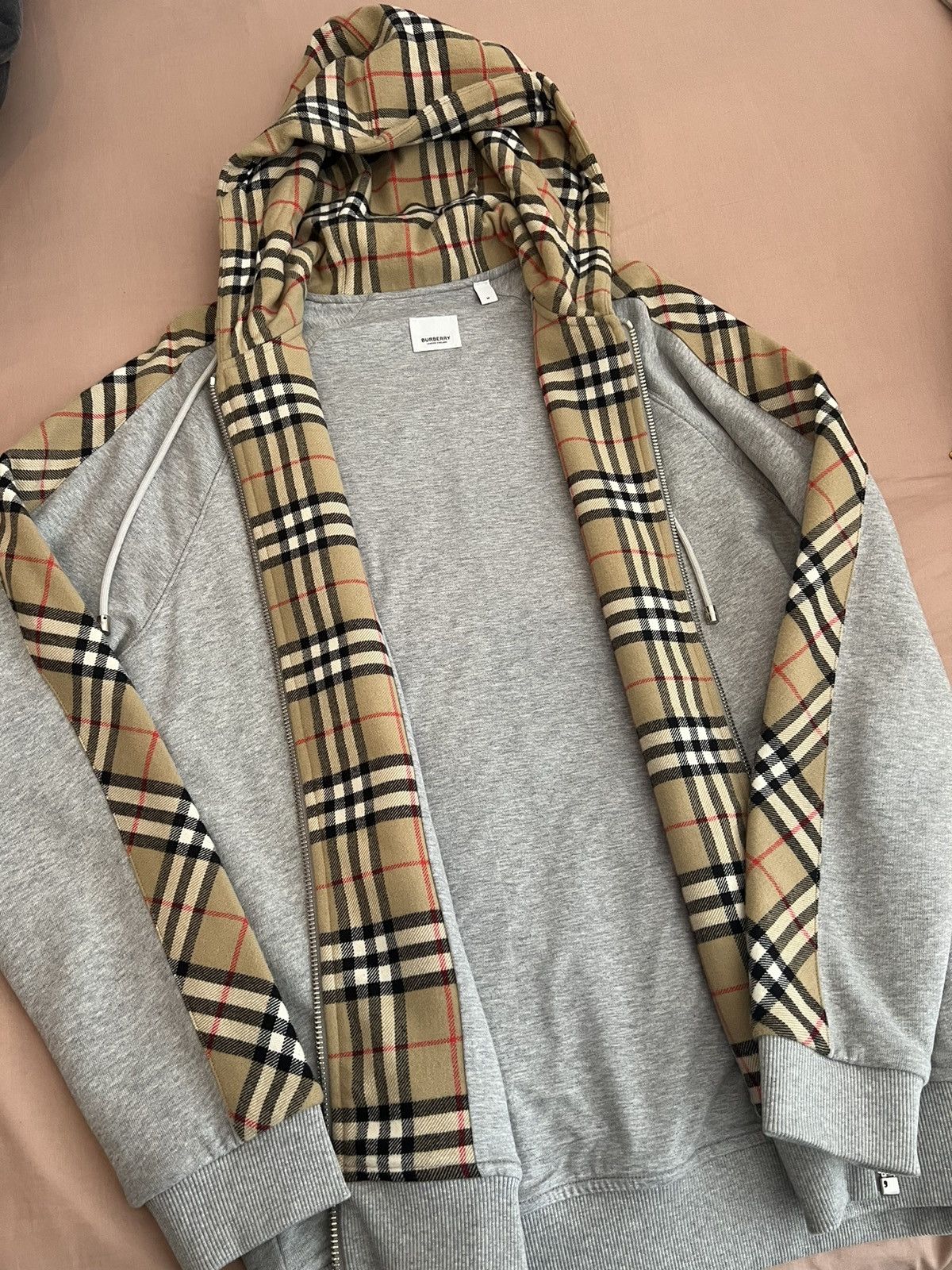 Burberry Burberry Kurke Zip Hoodie Grey Grailed