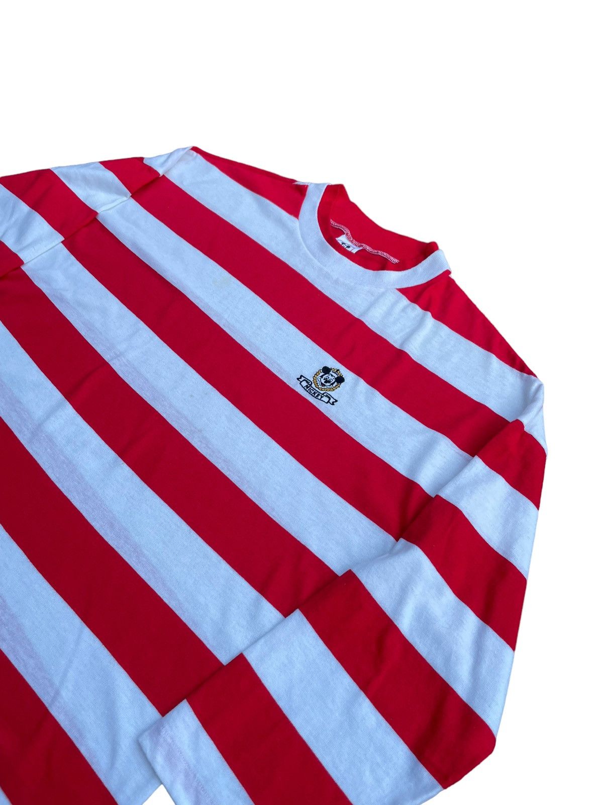 Disney Vintage Mickey Mouse 3 Quater Stripes Tshirt Size US XL / EU 56 / 4 - 2 Thumbnail