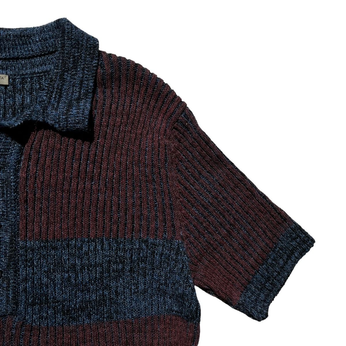 Bottega Veneta Ribbed tri color polo Size US L / EU 52-54 / 3 - 2 Thumbnail
