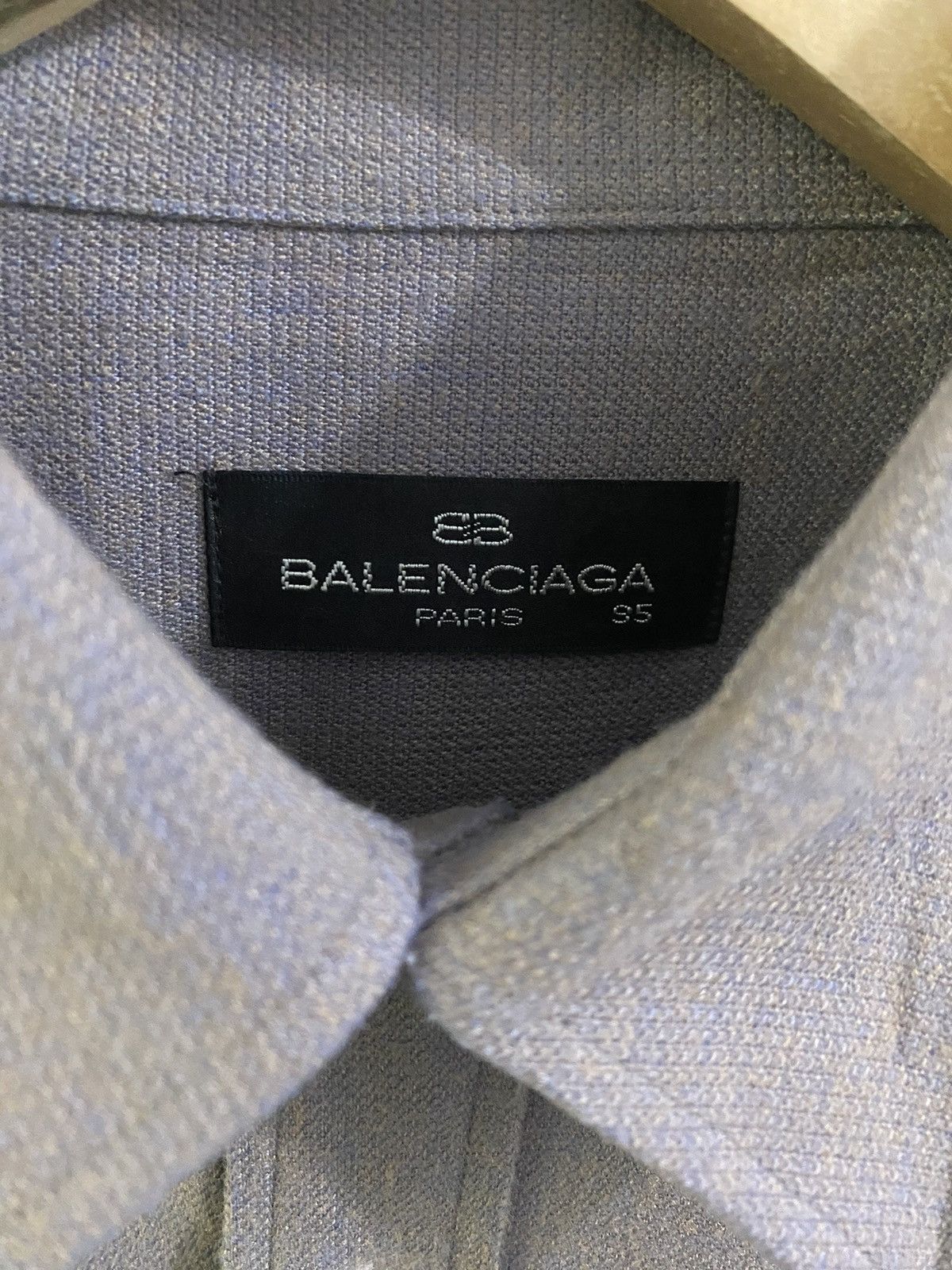Balenciaga Vintage Balenciaga BB Logo Flannel Size US M / EU 48-50 / 2 - 13 Thumbnail