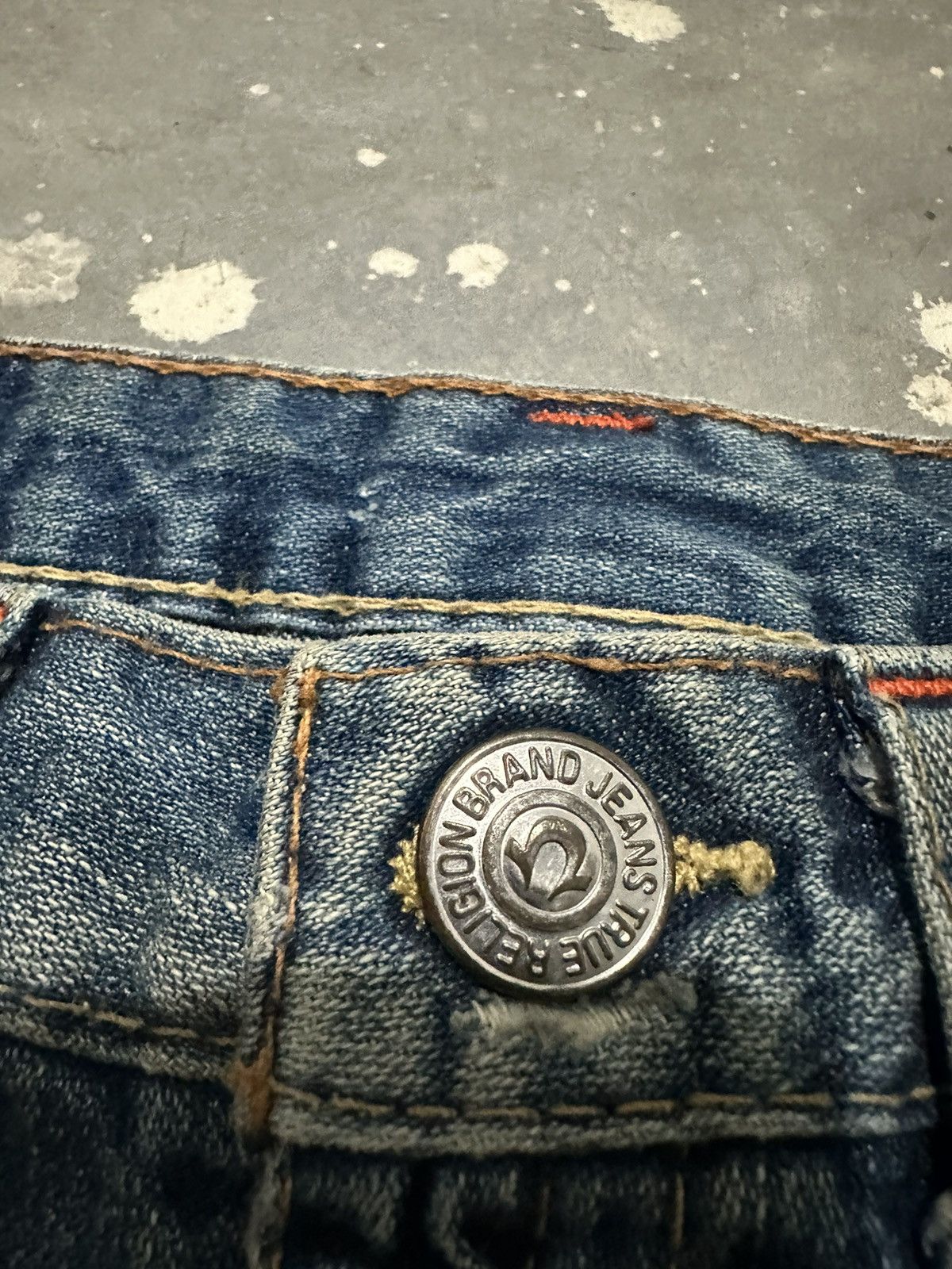 True Religion × Vintage True Religion Lola Distressed Mini Skirt Y2k Style Size 28" / US 6 / IT 42 - 8 Thumbnail