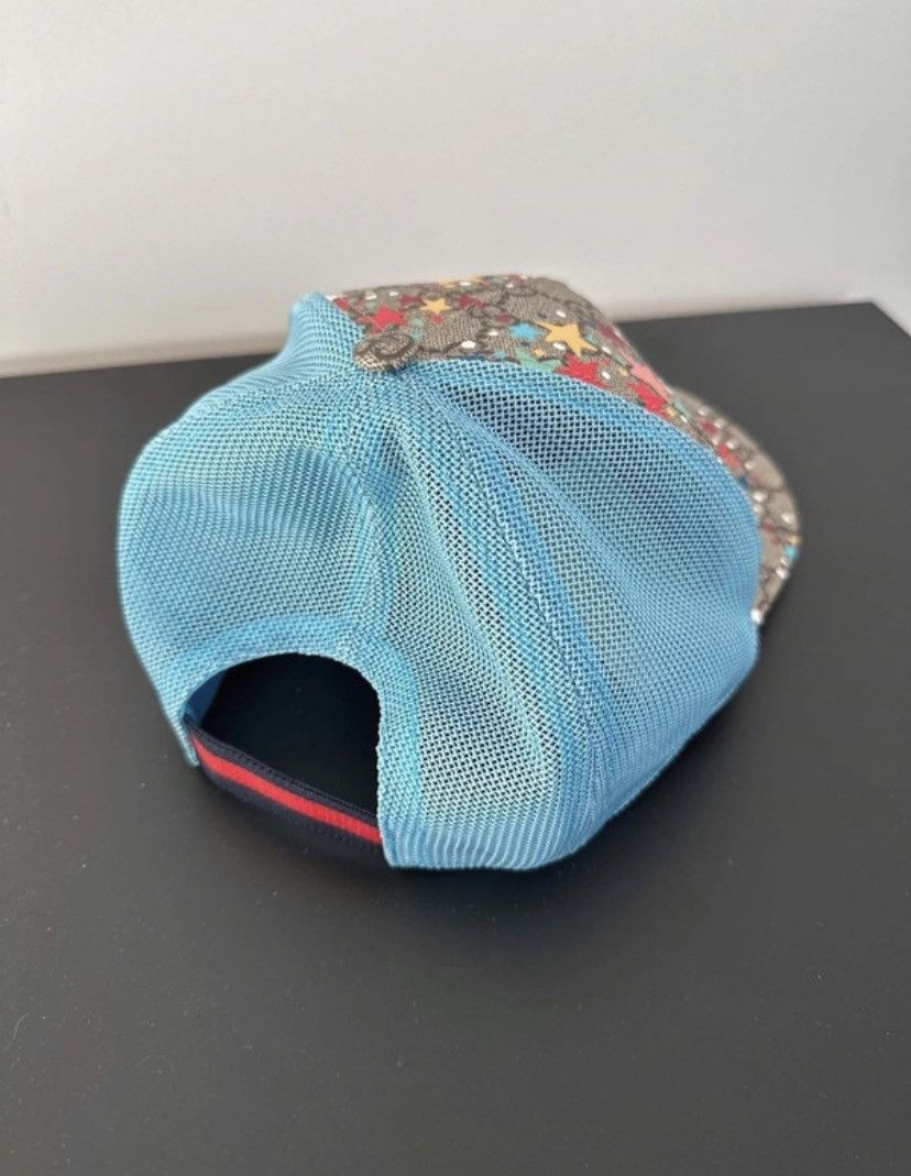 Gucci Gucci Print GG with stars Supreme Velcro Strap Baseball Cap Size ONE SIZE - 4 Thumbnail