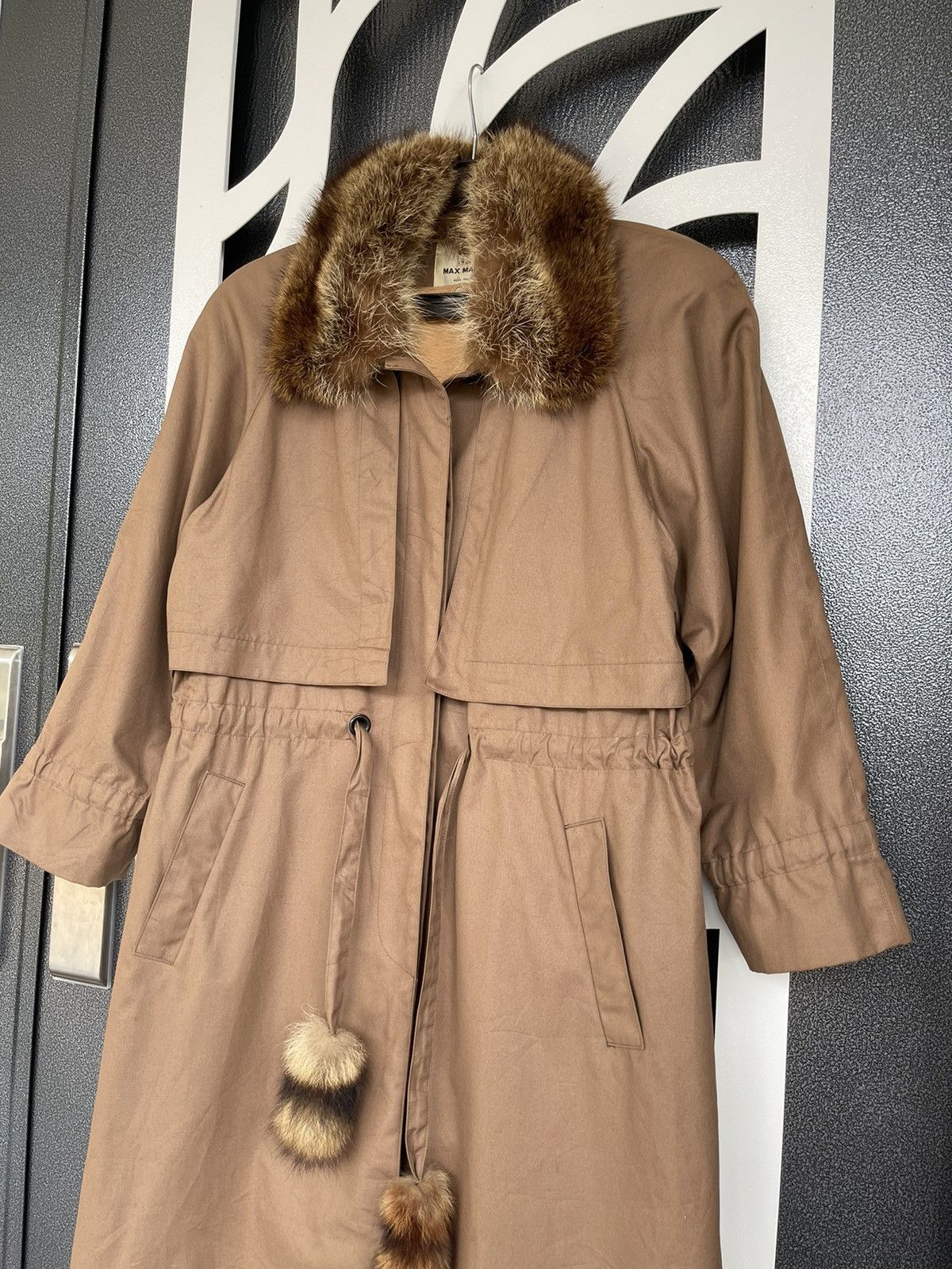Japanese Brand × Max Mara VINTAGE MAX MARA FAUX FUR COLLAR OVER JACKET Size L / US 10 / IT 46 - 4 Thumbnail