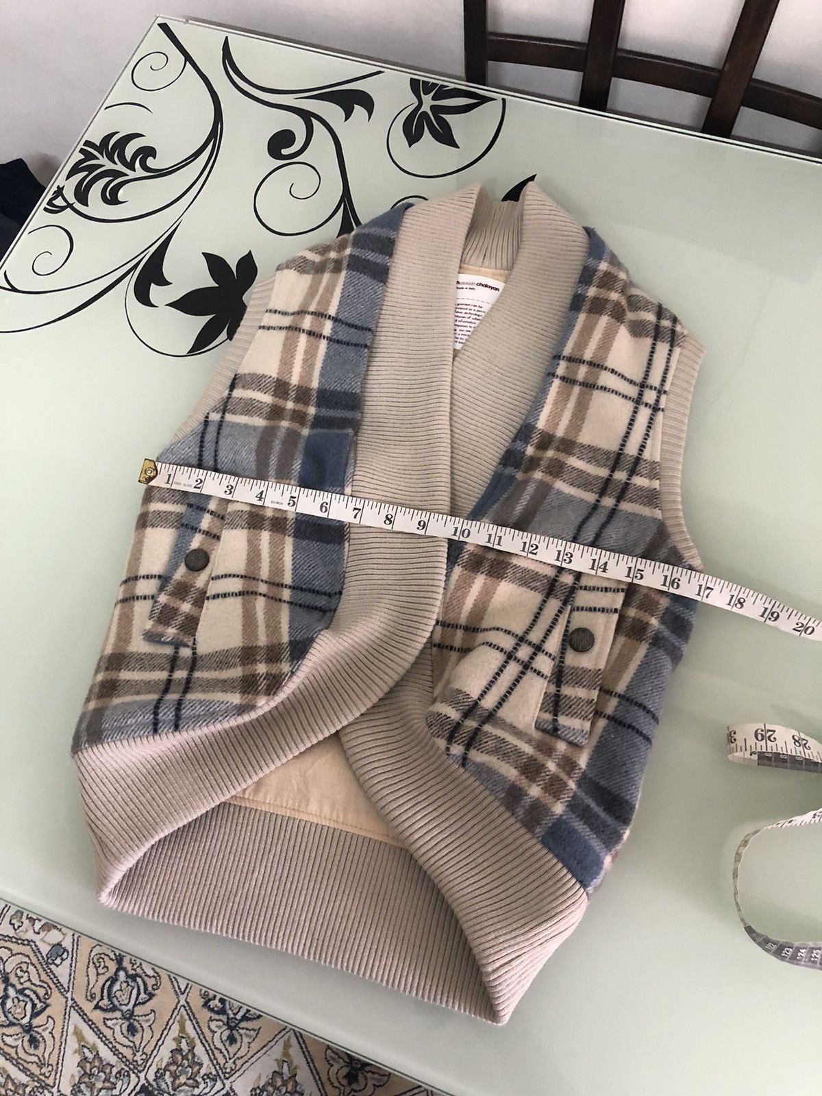 Hussein Chalayan Rare❗️Vintage Hussein Chalayan Checked Wool Vest Jacket Size XS / US 0-2 / IT 36-38 - 21 Thumbnail