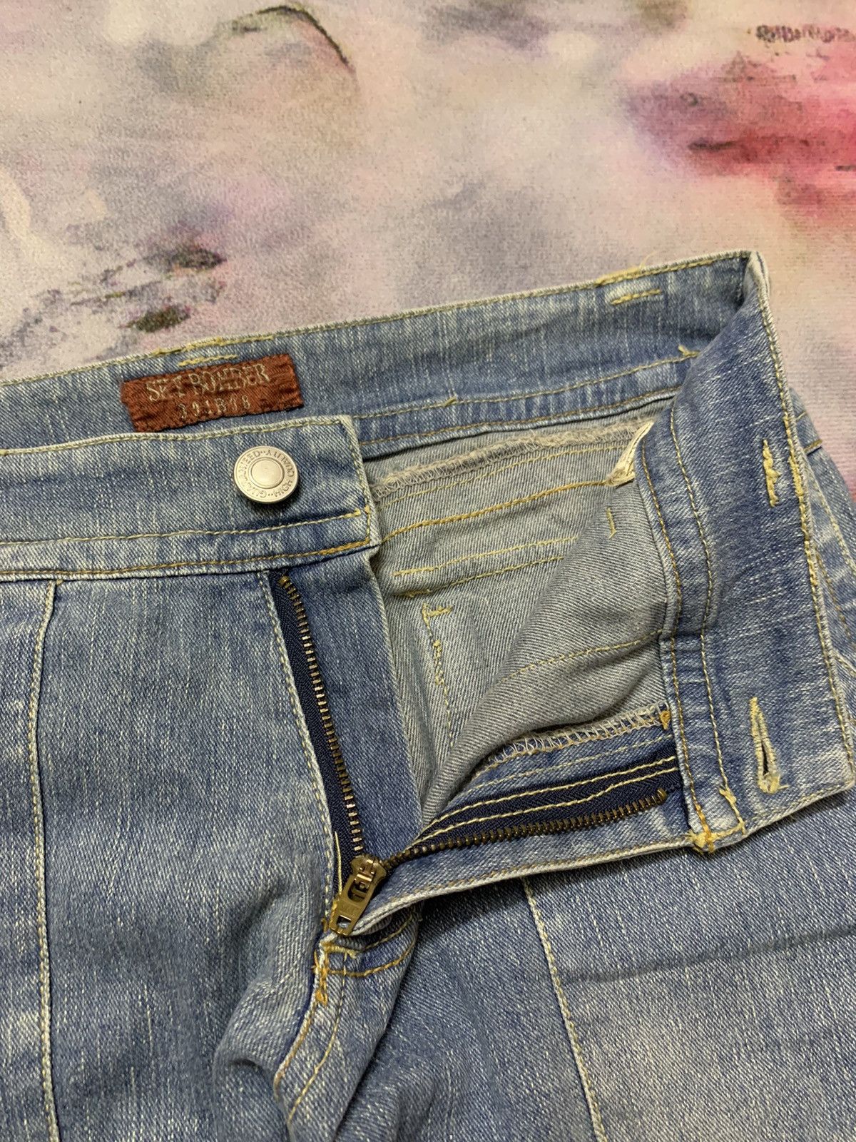 Japanese Brand Flare Japanese Brand SKY BOMBER Cargo Denim Pants Size US 30 / EU 46 - 5 Thumbnail