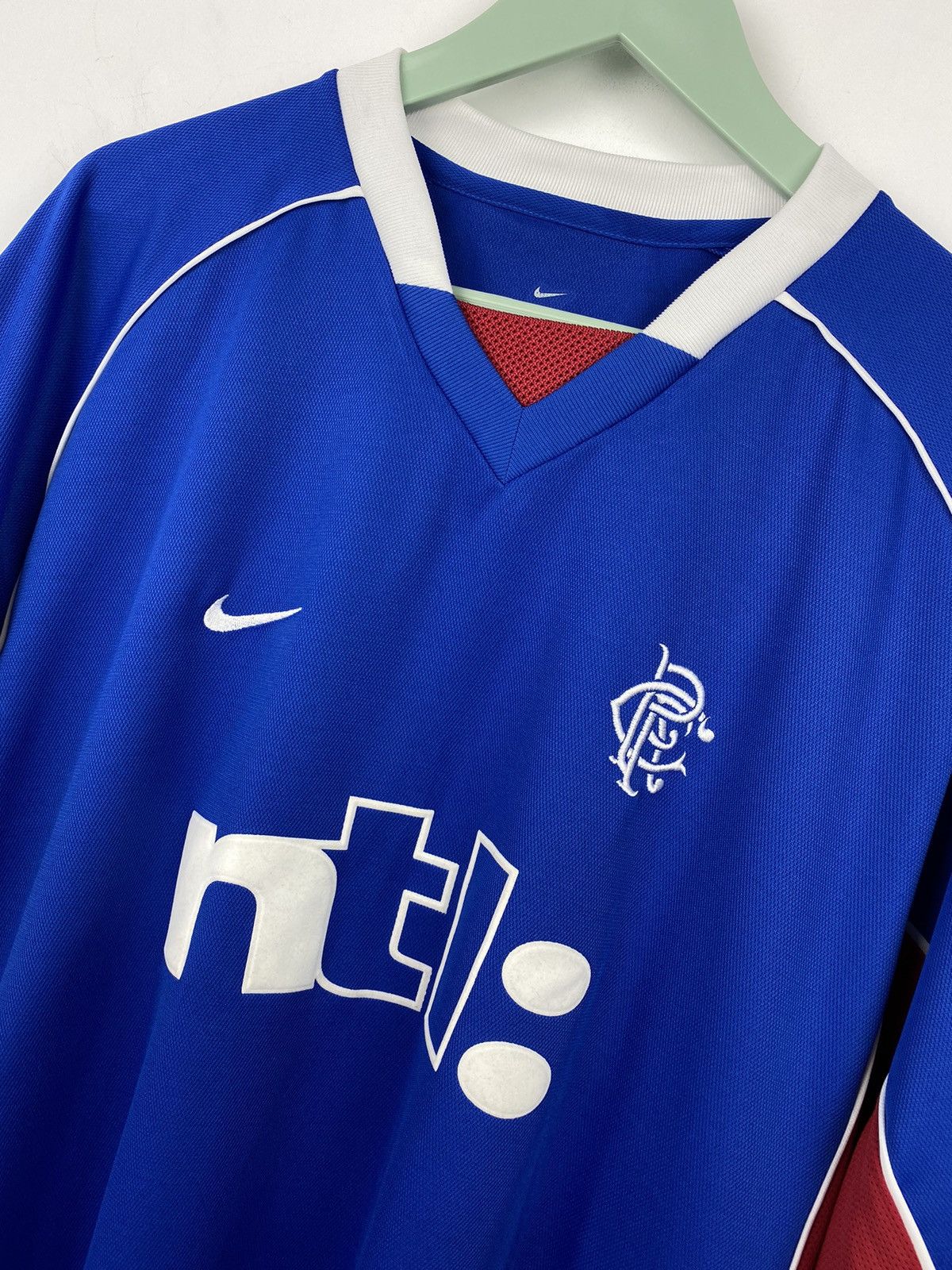 Nike Glasgow Rangers 2001 2002 Football Jersey PSG Chelsea Milan Size US XXL / EU 58 / 5 - 2 Thumbnail