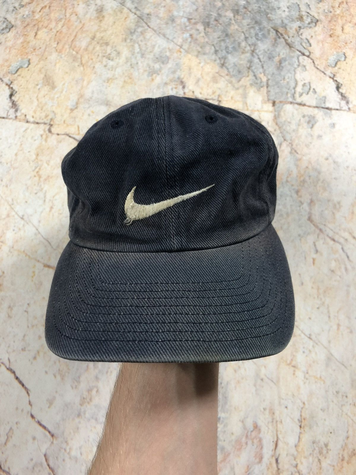 Nike × Vintage Nike vintage blue logo cap Size ONE SIZE - 3 Thumbnail